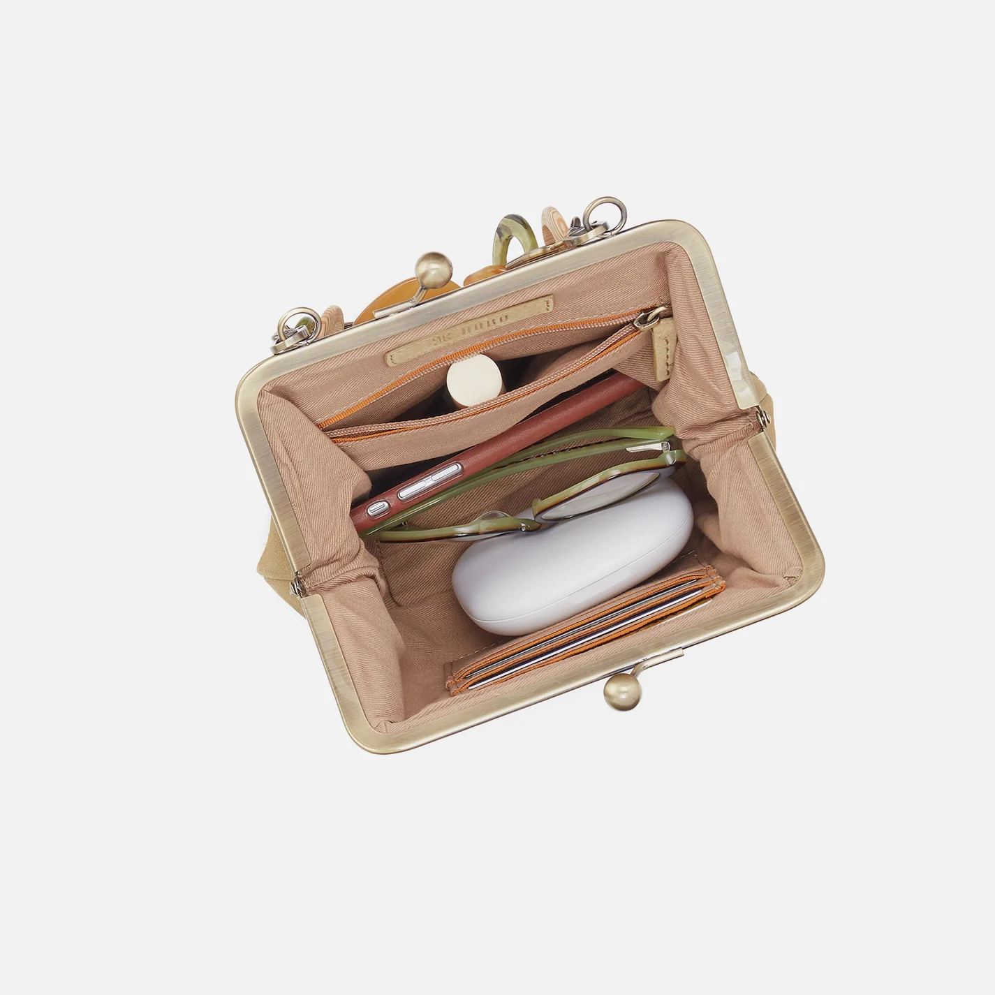 Alba Crossbody With Charm In Suede Leather - Twilight Fern - Image 3