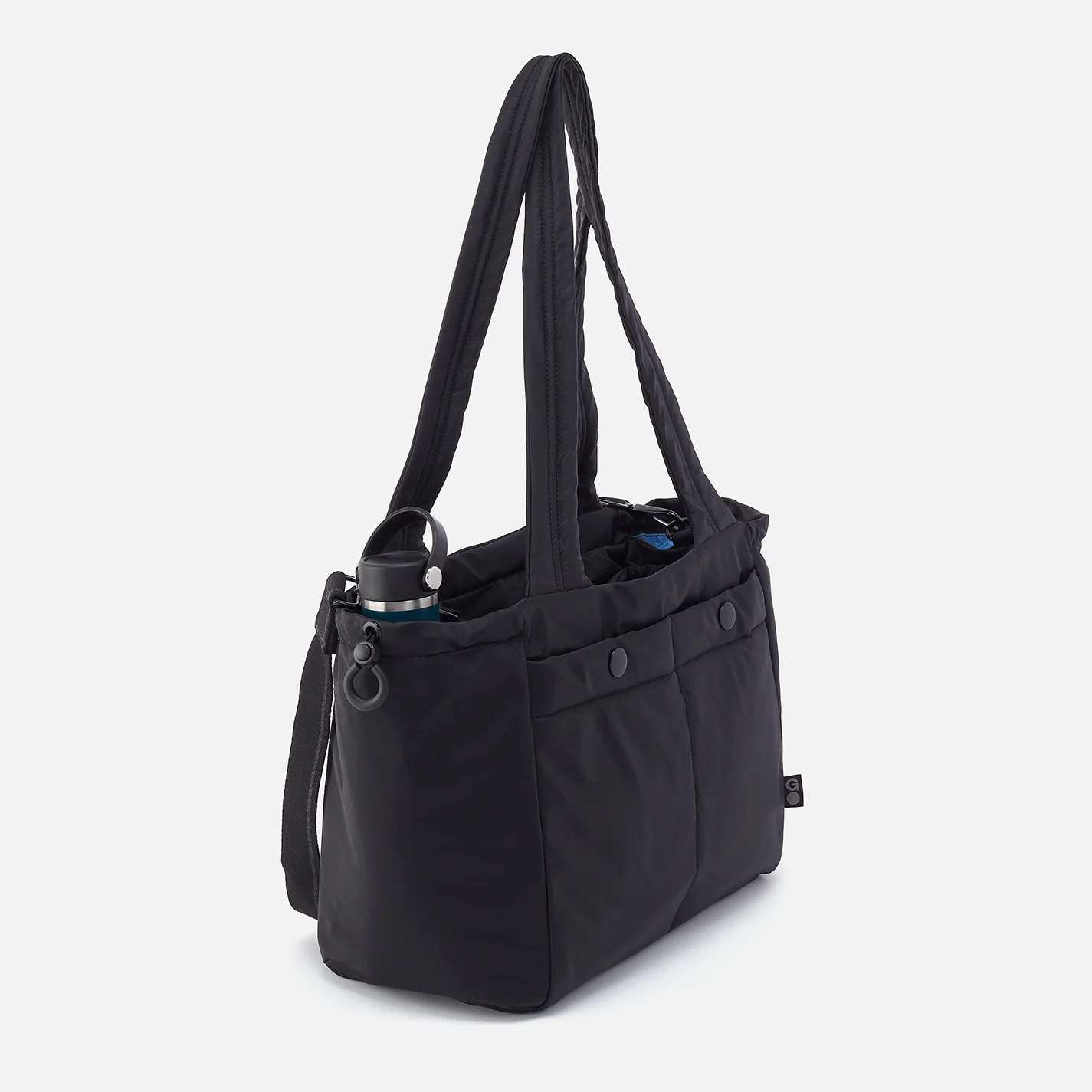 ALL IN ONE Tote in CaRefiber recycled nylon - Jet - Image 6