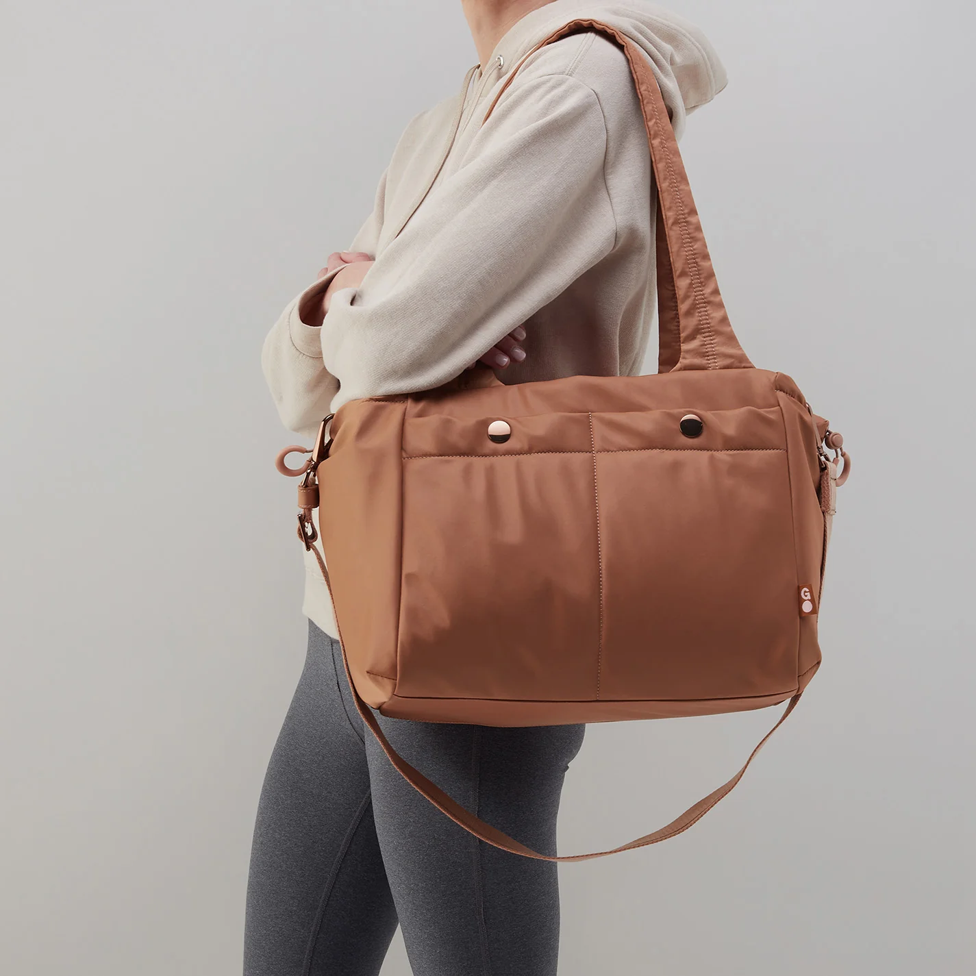 ALL IN ONE Tote in CaRefiber recycled nylon - Ocean - Image 9