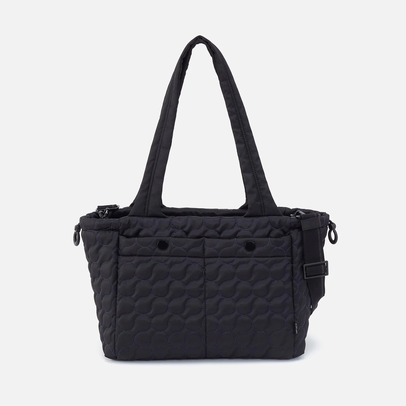 ALL IN ONE Tote in CaRefiber recycled nylon - Quilted Jet