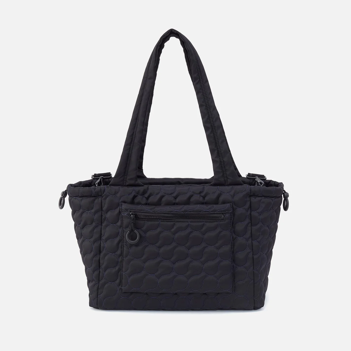 ALL IN ONE Tote in CaRefiber recycled nylon - Quilted Jet - Image 5