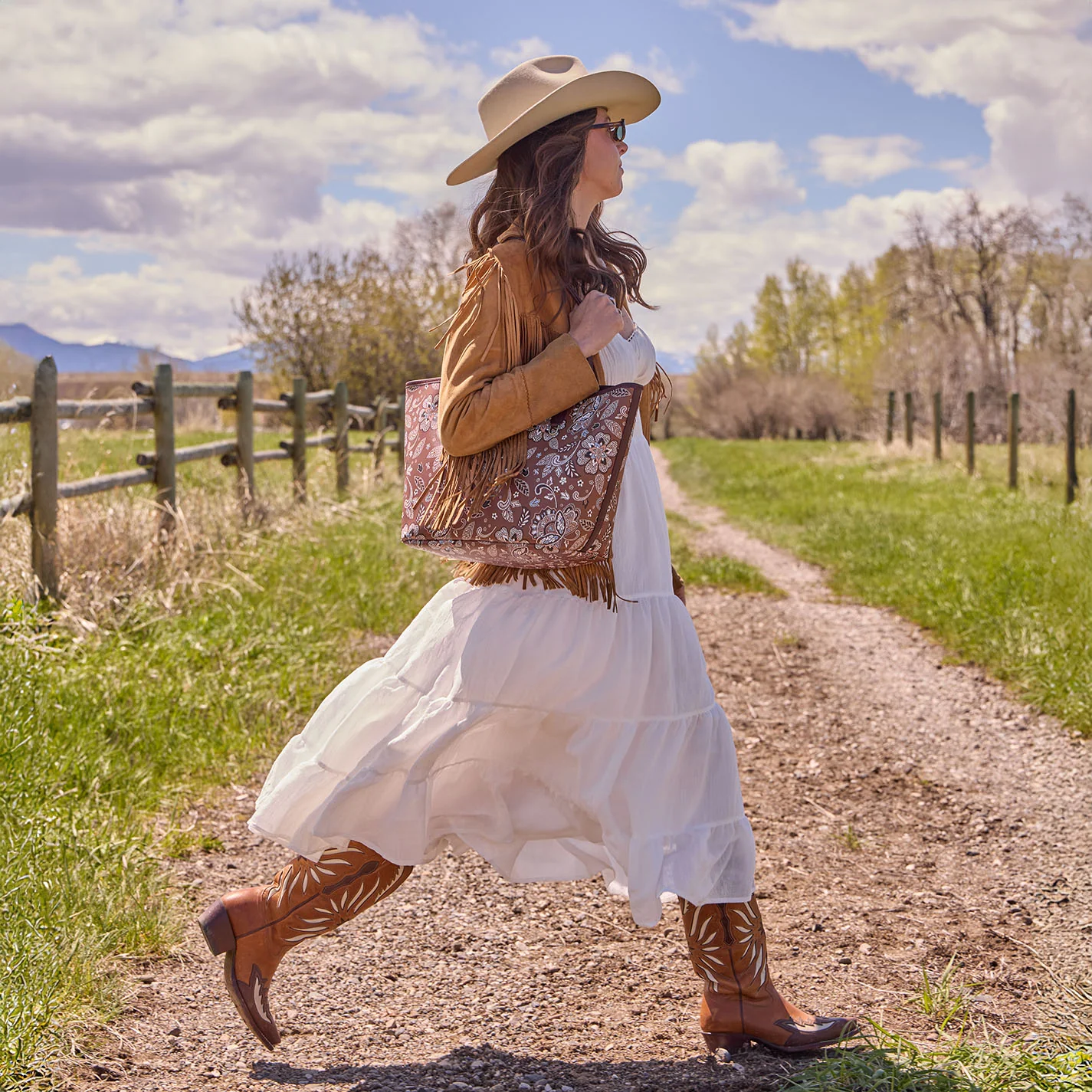 All That Tote in Coated Canvas - Country Road Bloom Canvas - Image 2