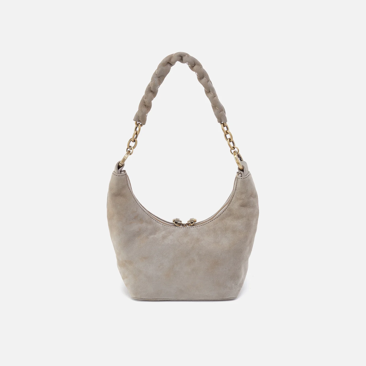 Astrid Small Crossbody in Nubuck Leather - Golden Granite - Image 6