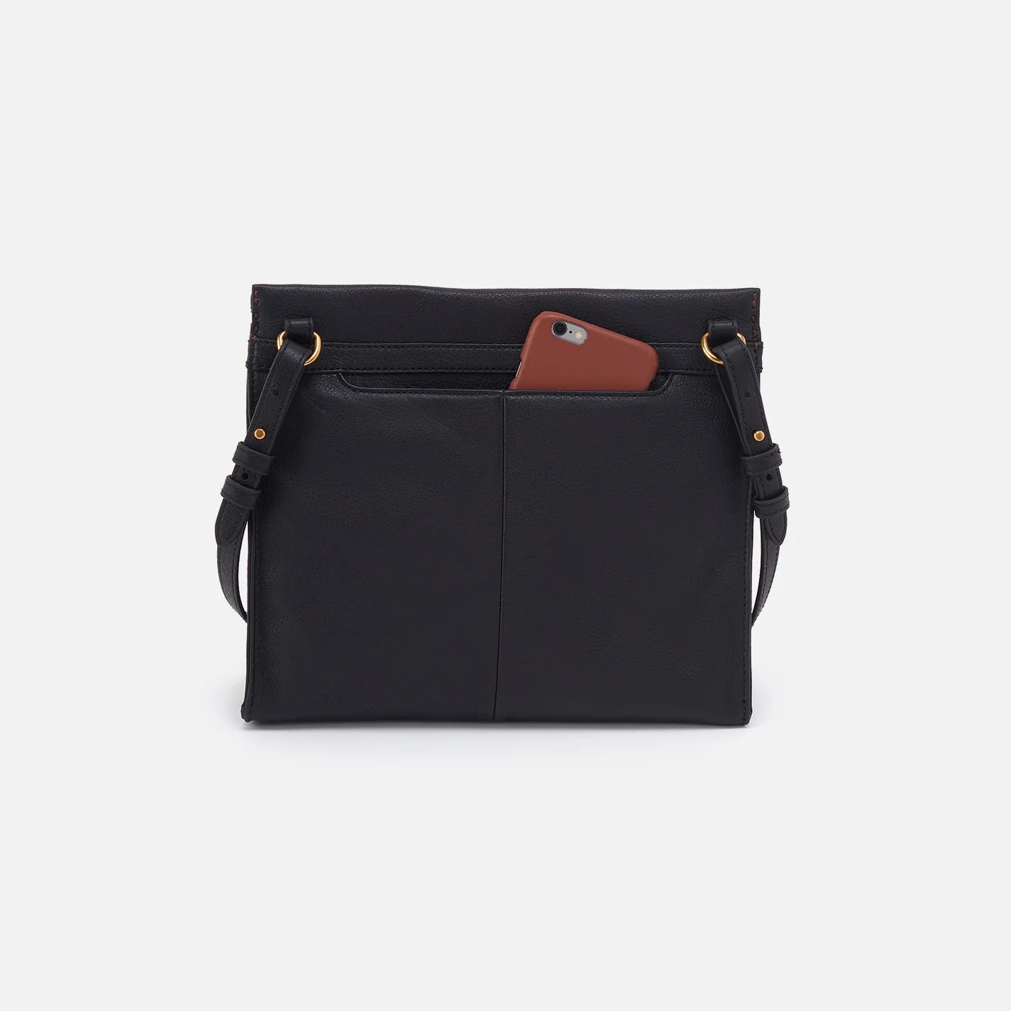 Austin Medium Crossbody In Pebbled Leather - Black - Image 3