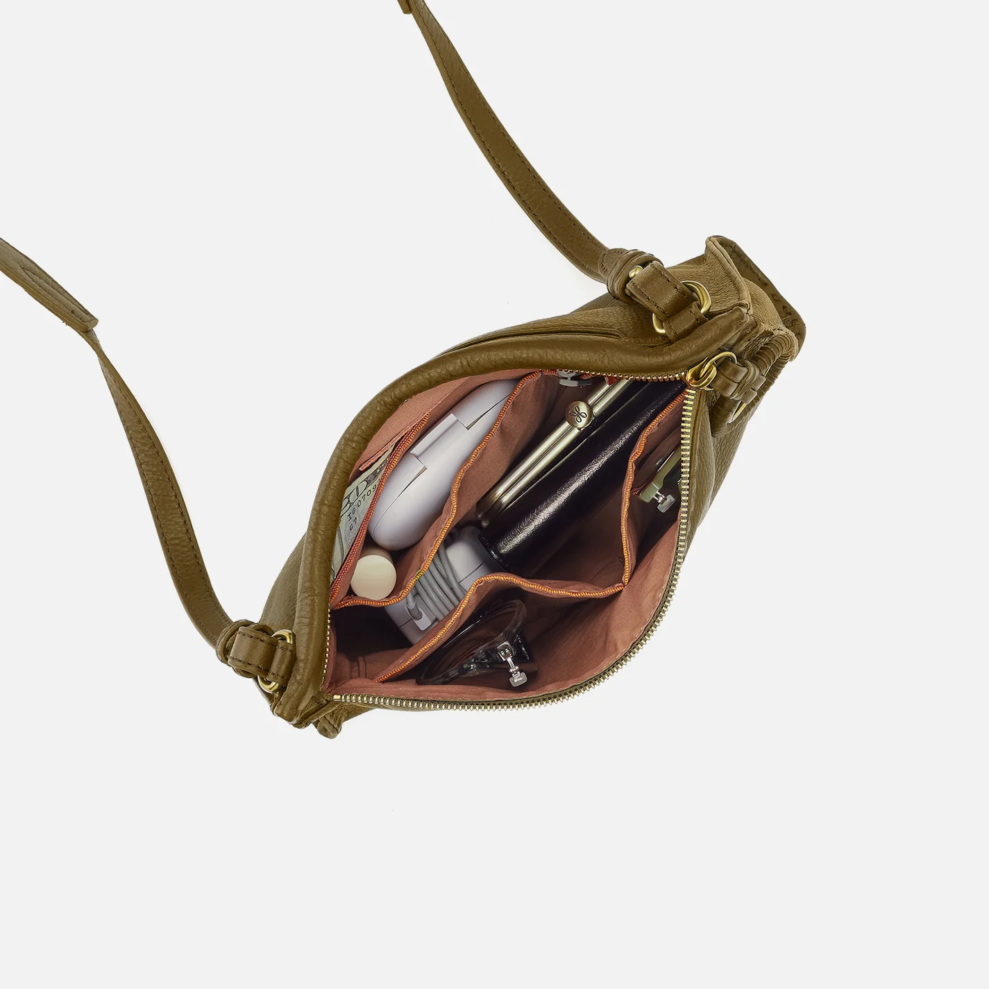 Austin Medium Crossbody In Pebbled Leather - Sunlit Sage - Image 3