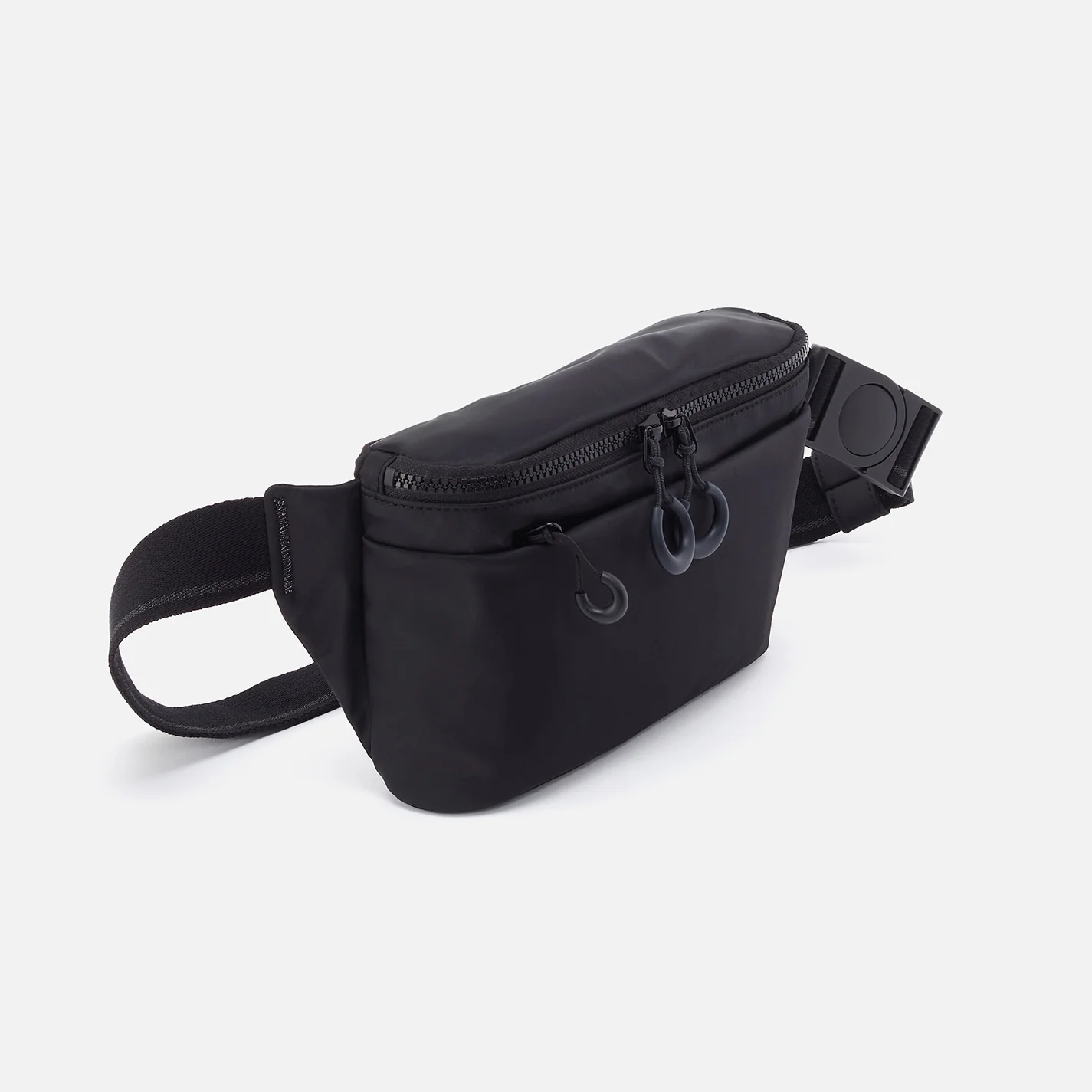BE HOLD Belt Bag in CaRefiber recycled nylon - Jet - Image 5