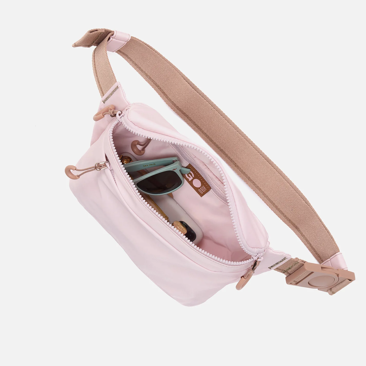 BE HOLD Belt Bag in CaRefiber recycled nylon - Lotus - Image 3
