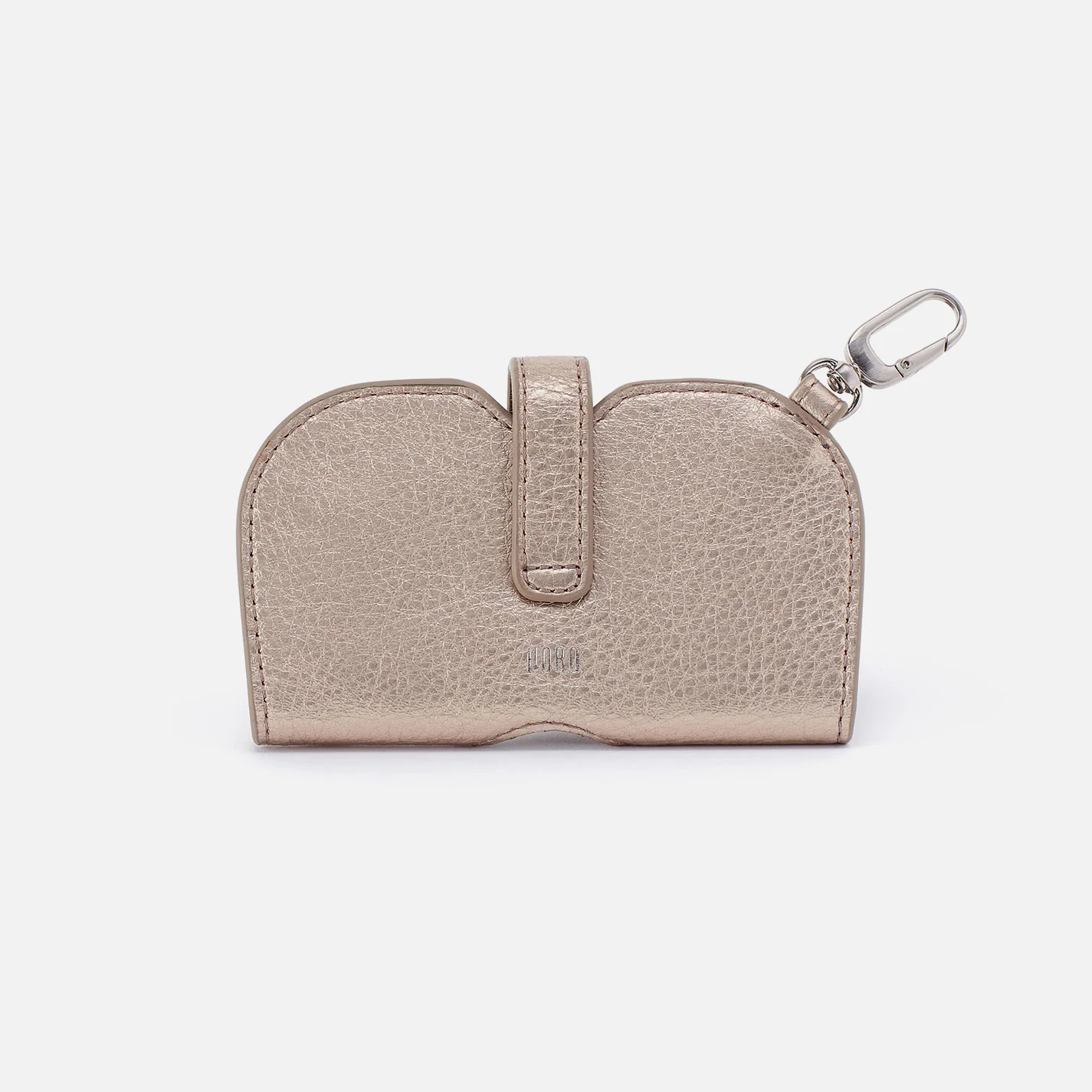 Blink Glasses Holder In Metallic Leather - Cameo Quartz - Image 4