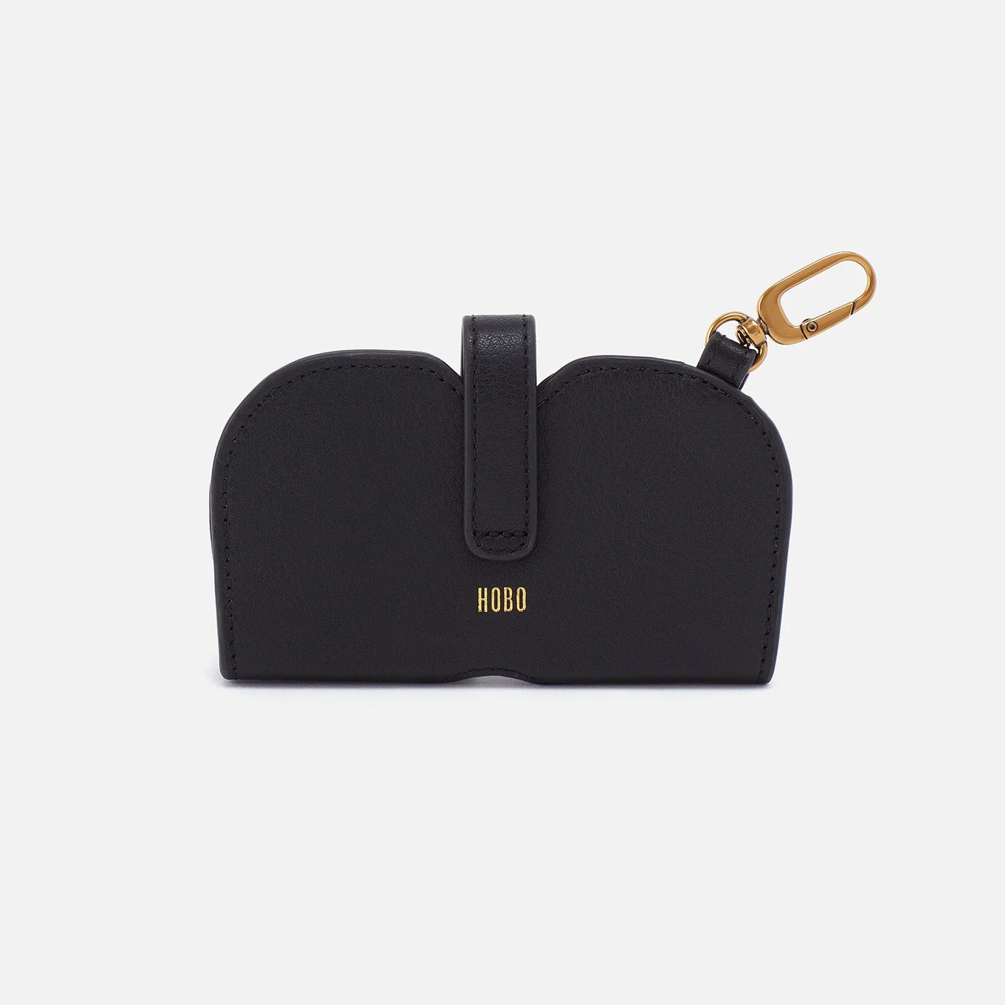 Blink Glasses Holder in Pebbled Leather - Black - Image 3