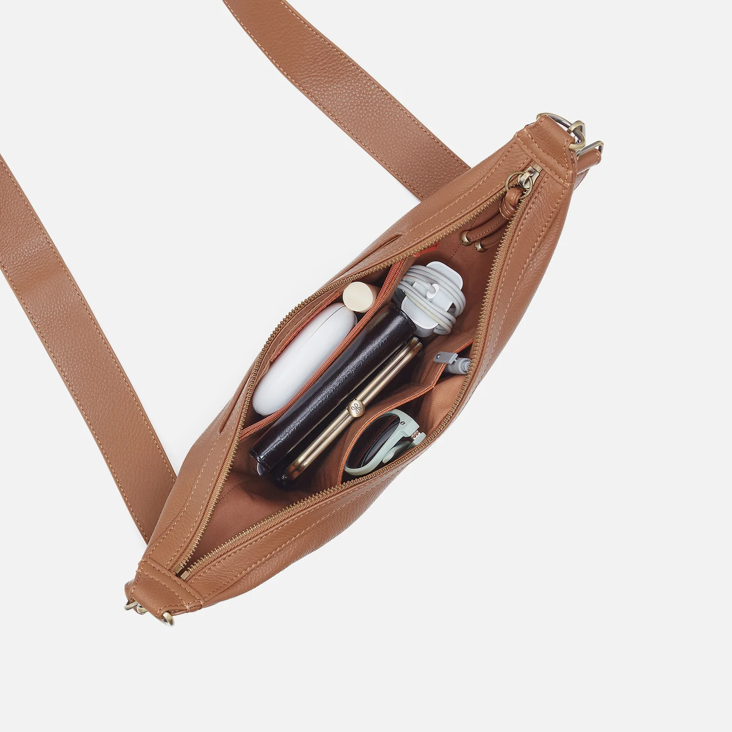 Carmen Sling In Pebbled Leather - Brown Sugar - Image 4