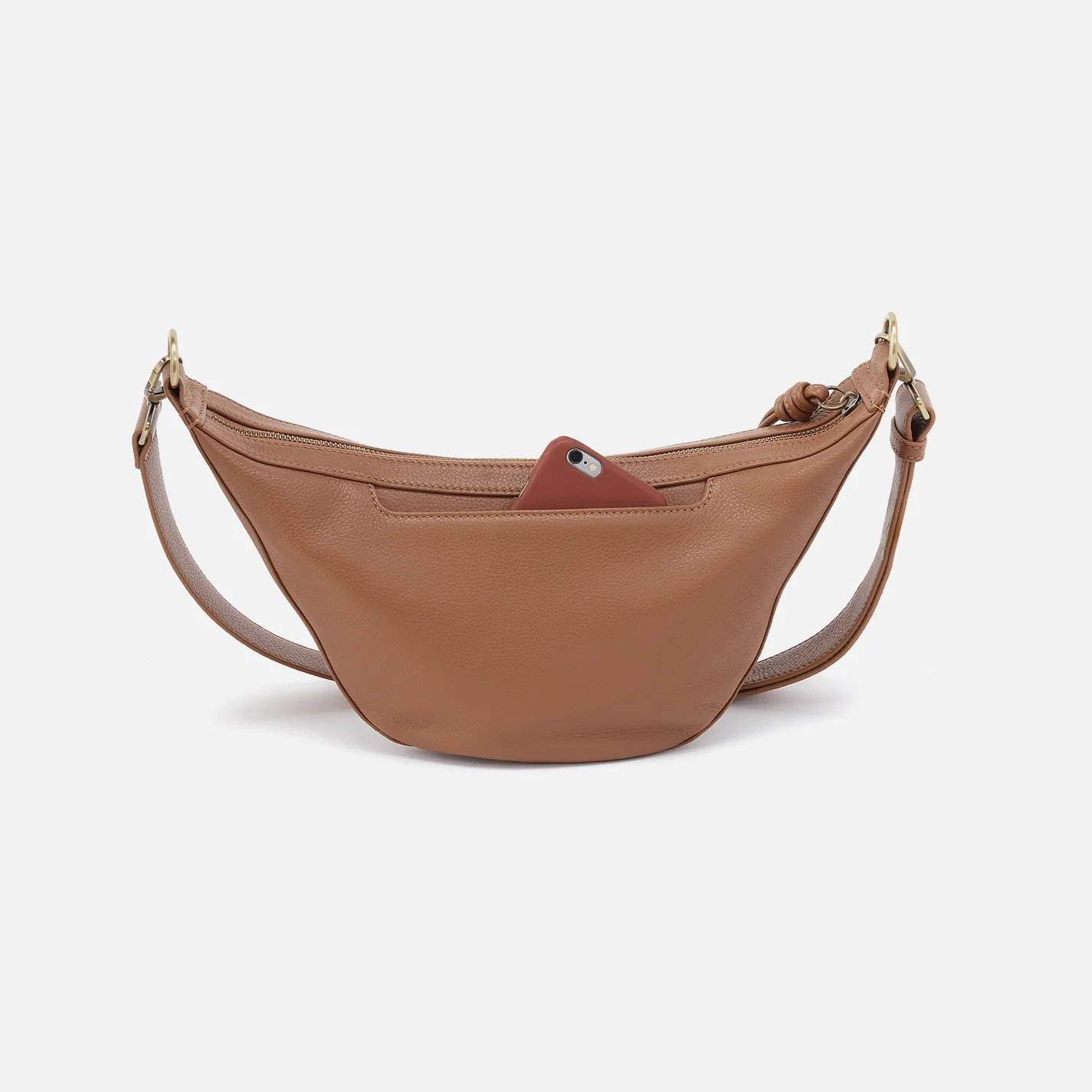 Carmen Sling In Pebbled Leather - Brown Sugar - Image 5
