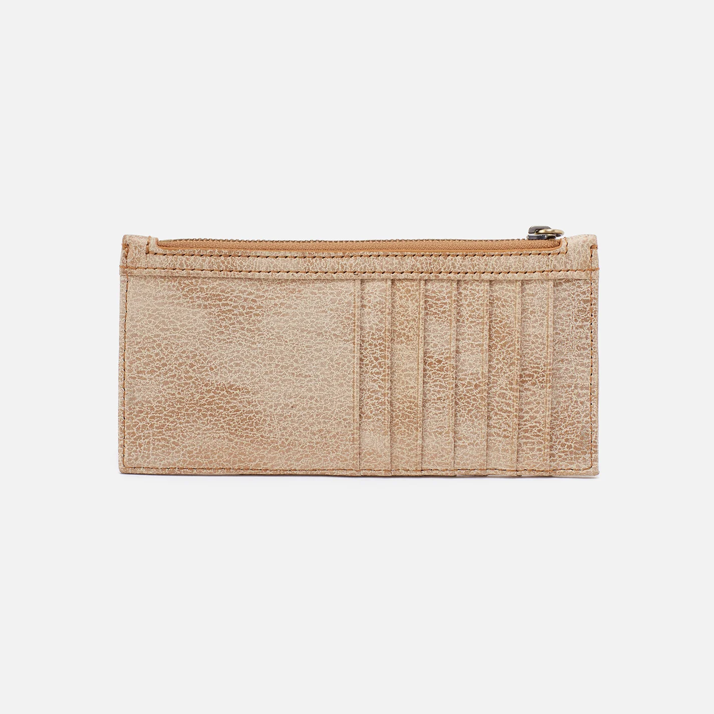 Carte Card Case In Metallic Leather - Gold Leaf - Image 3