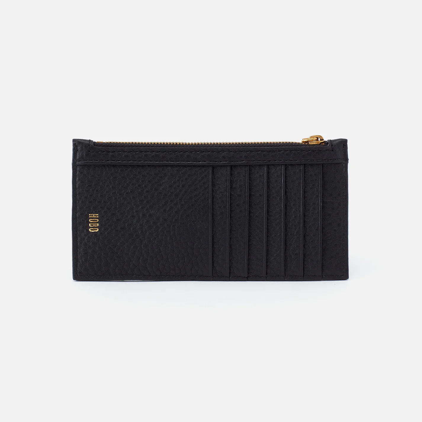 Carte Card Case In Pebbled Leather - Black - Image 4