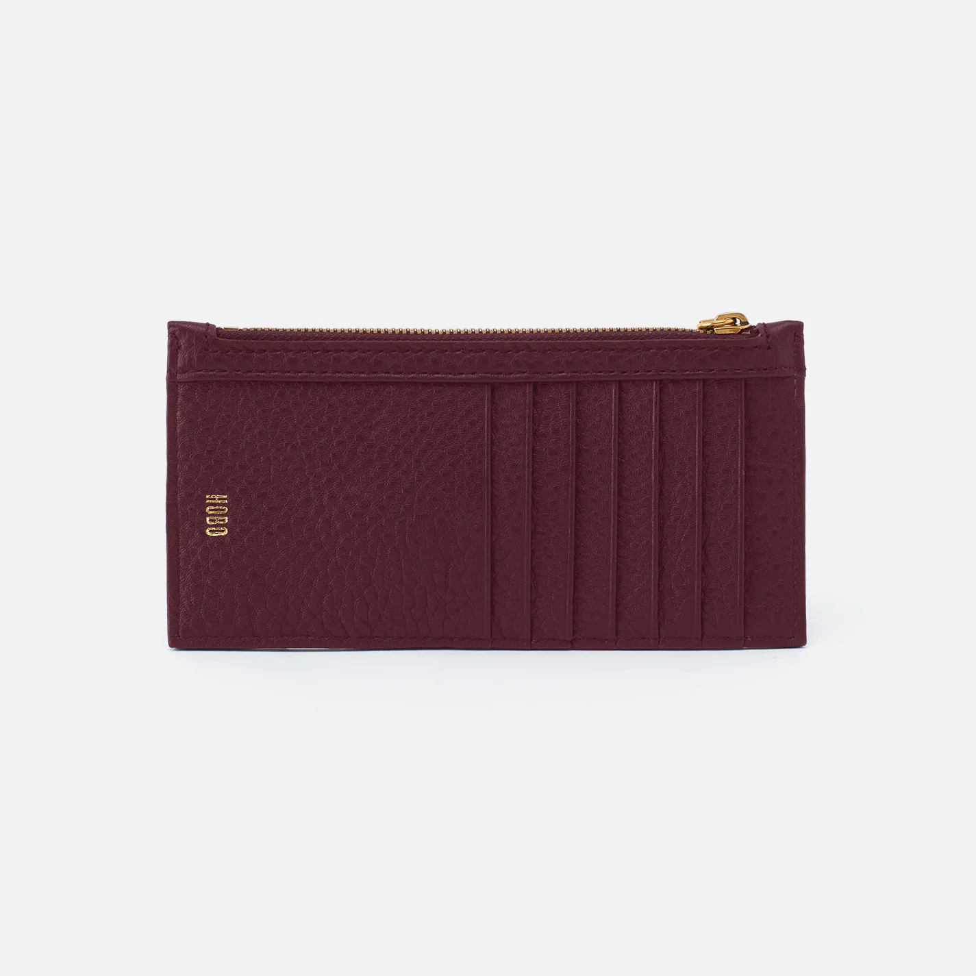 Carte Card Case in Pebbled Leather - Mulberry Glaze - Image 2