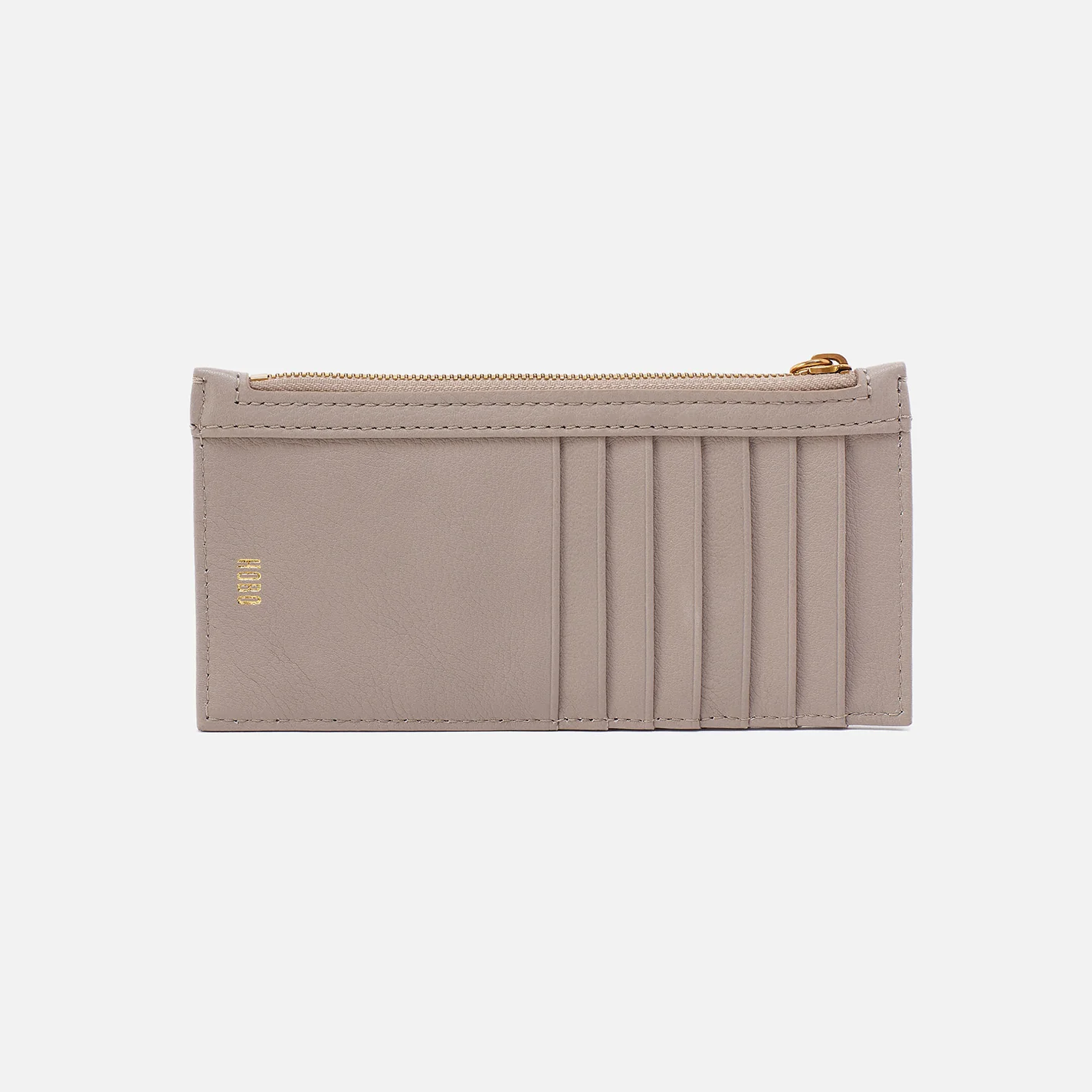 Carte Card Case in Pebbled Leather - Taupe - Image 3