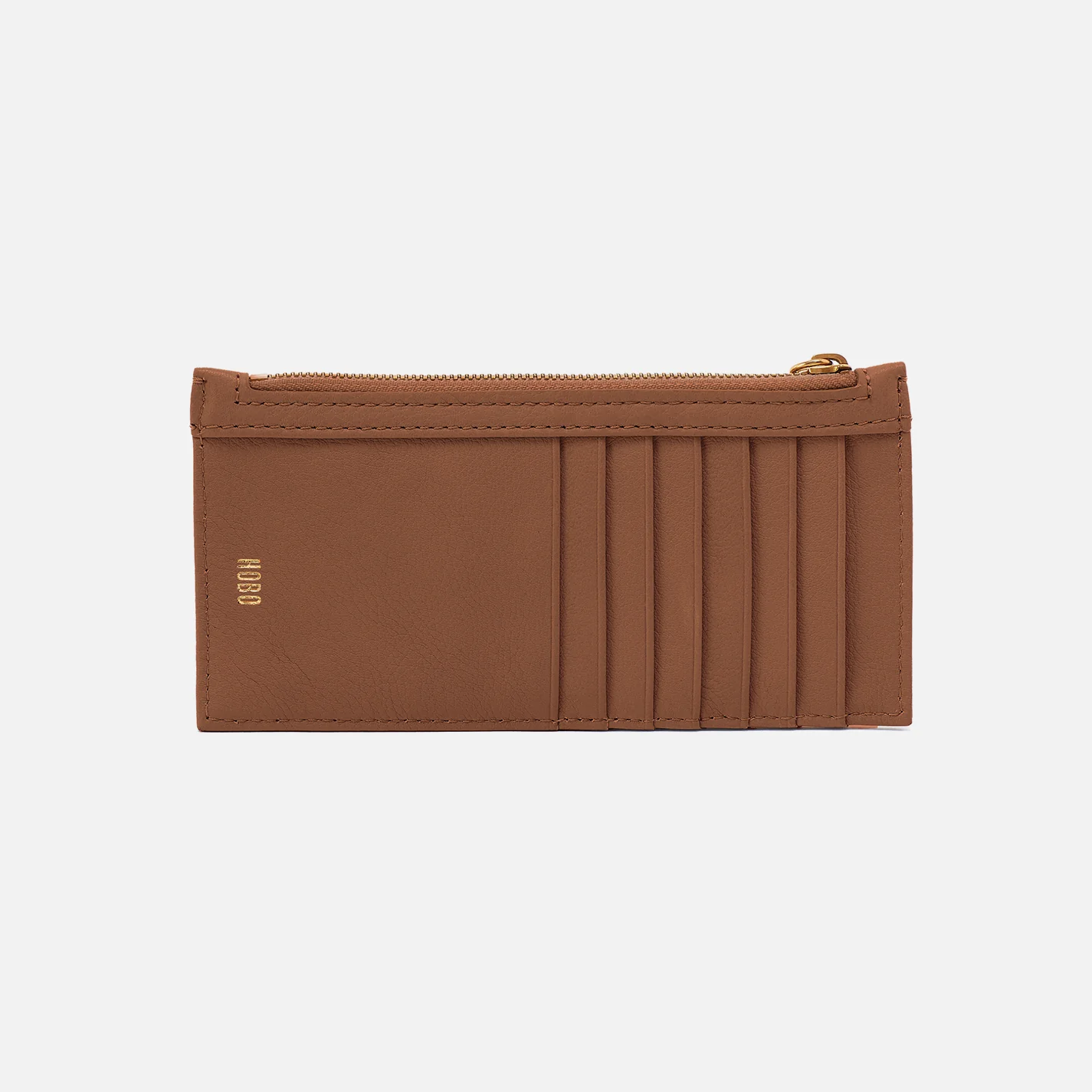 Carte Card Case In Pebbled Leather - Timber Brown - Image 2