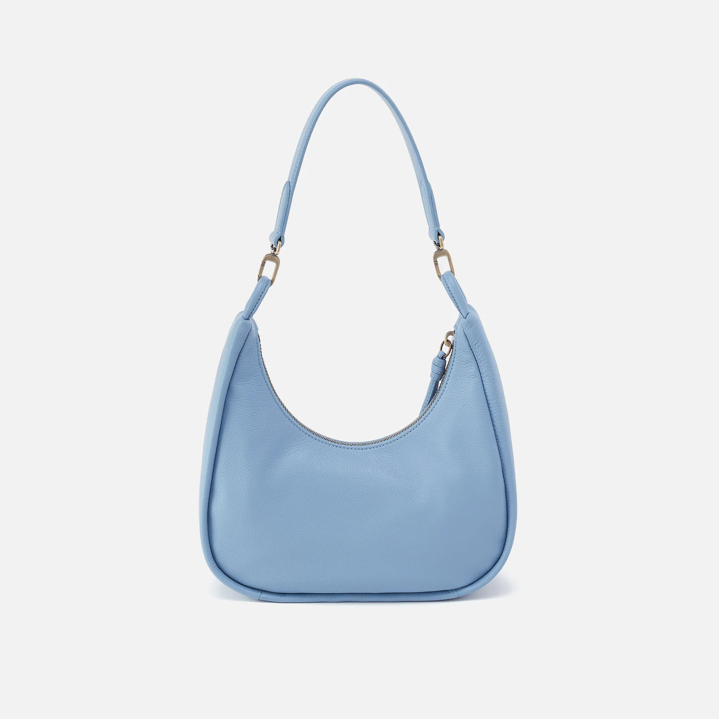 Cass Small Shoulder In Pebbled Leather - Seabreeze - Image 6