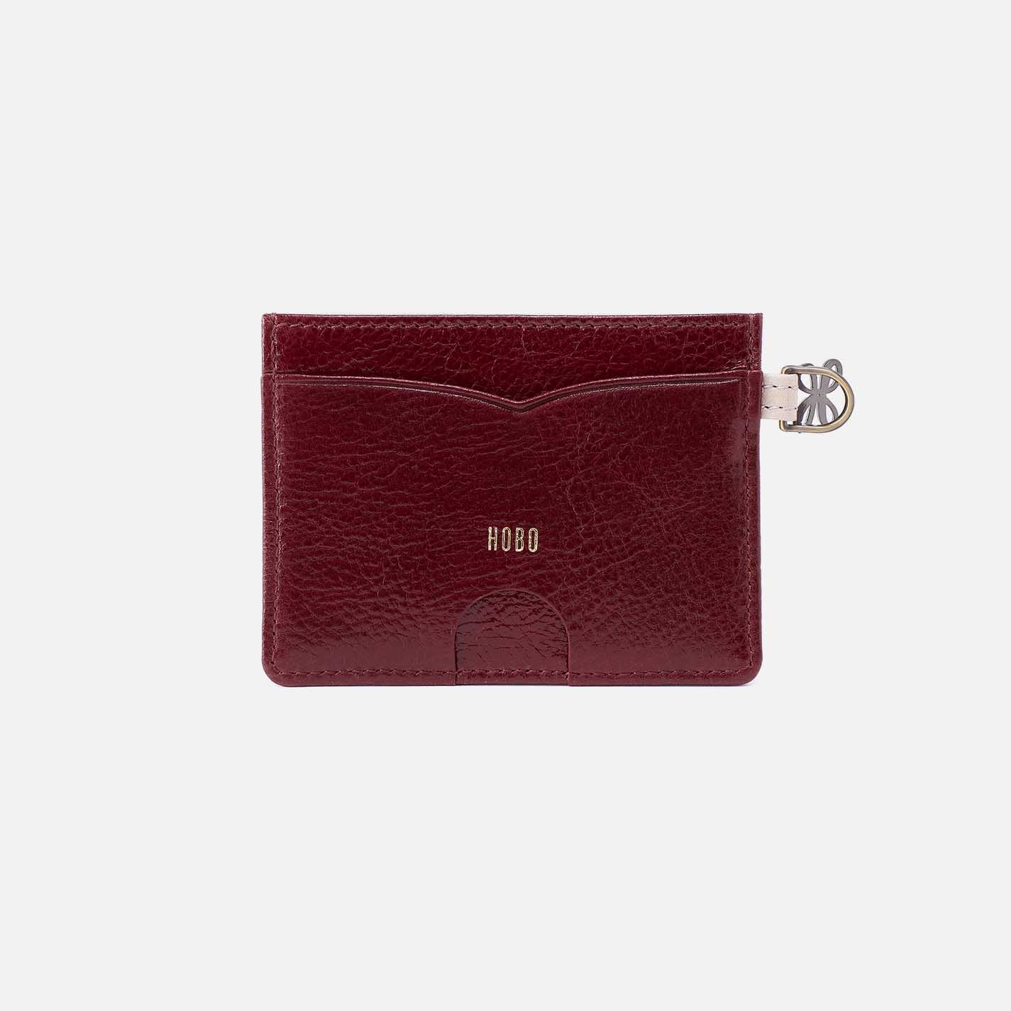 Charmed Card Case in Gloss Leather - Stone Gloss - Image 2