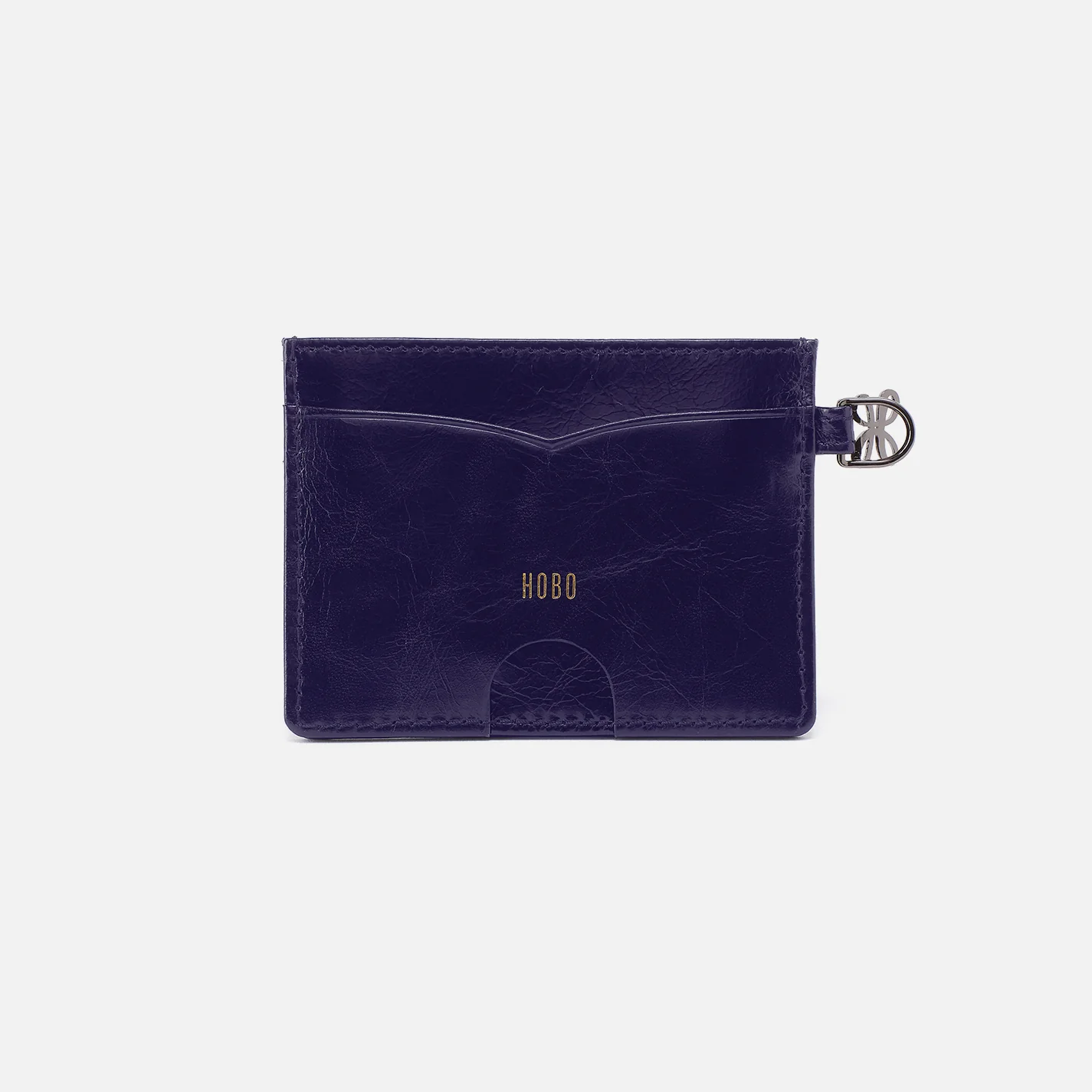 Charmed Card Case in Polished Leather - Winter Violet - Image 2