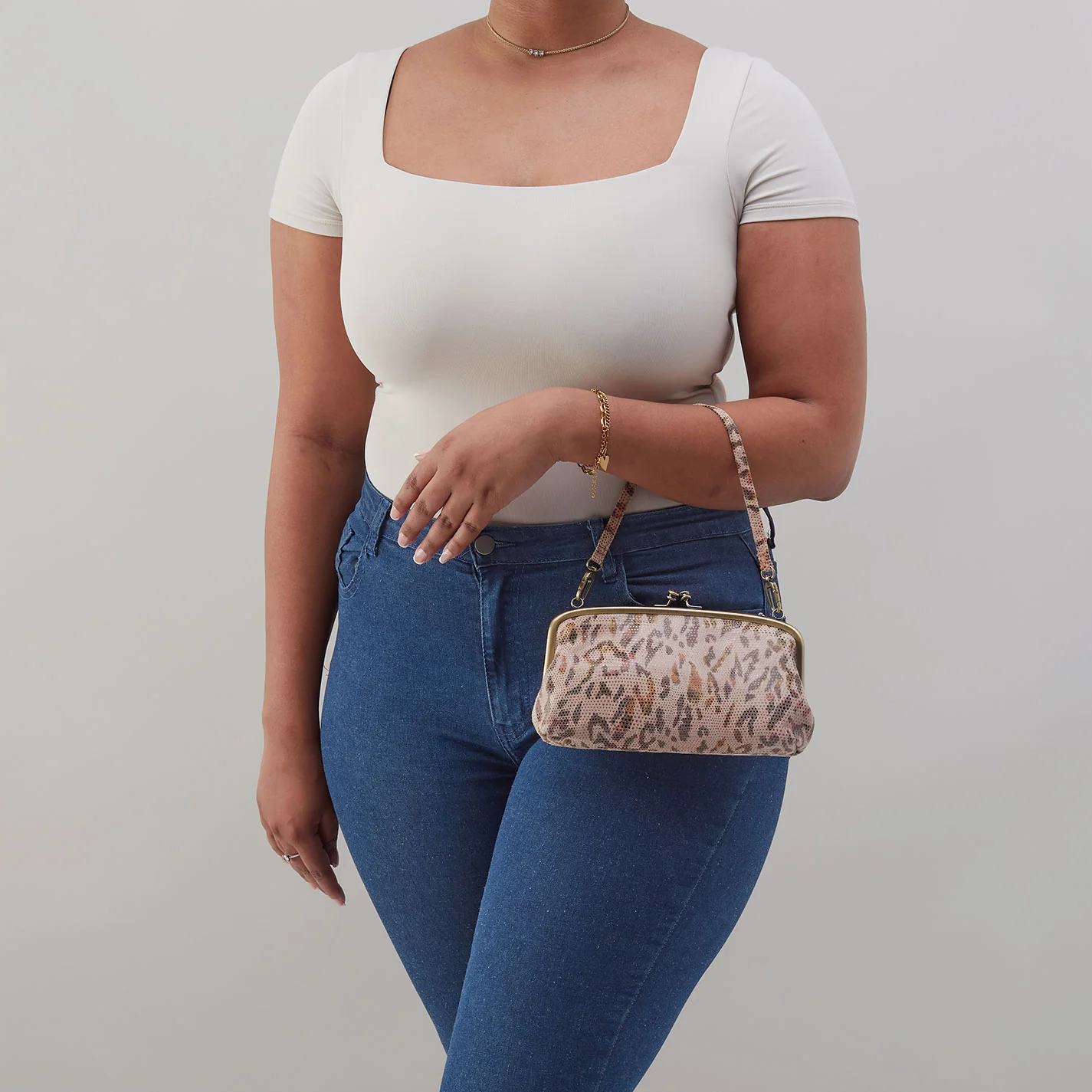 Cora Wallet Crossbody In Printed Leather - Summer Safari - Image 4