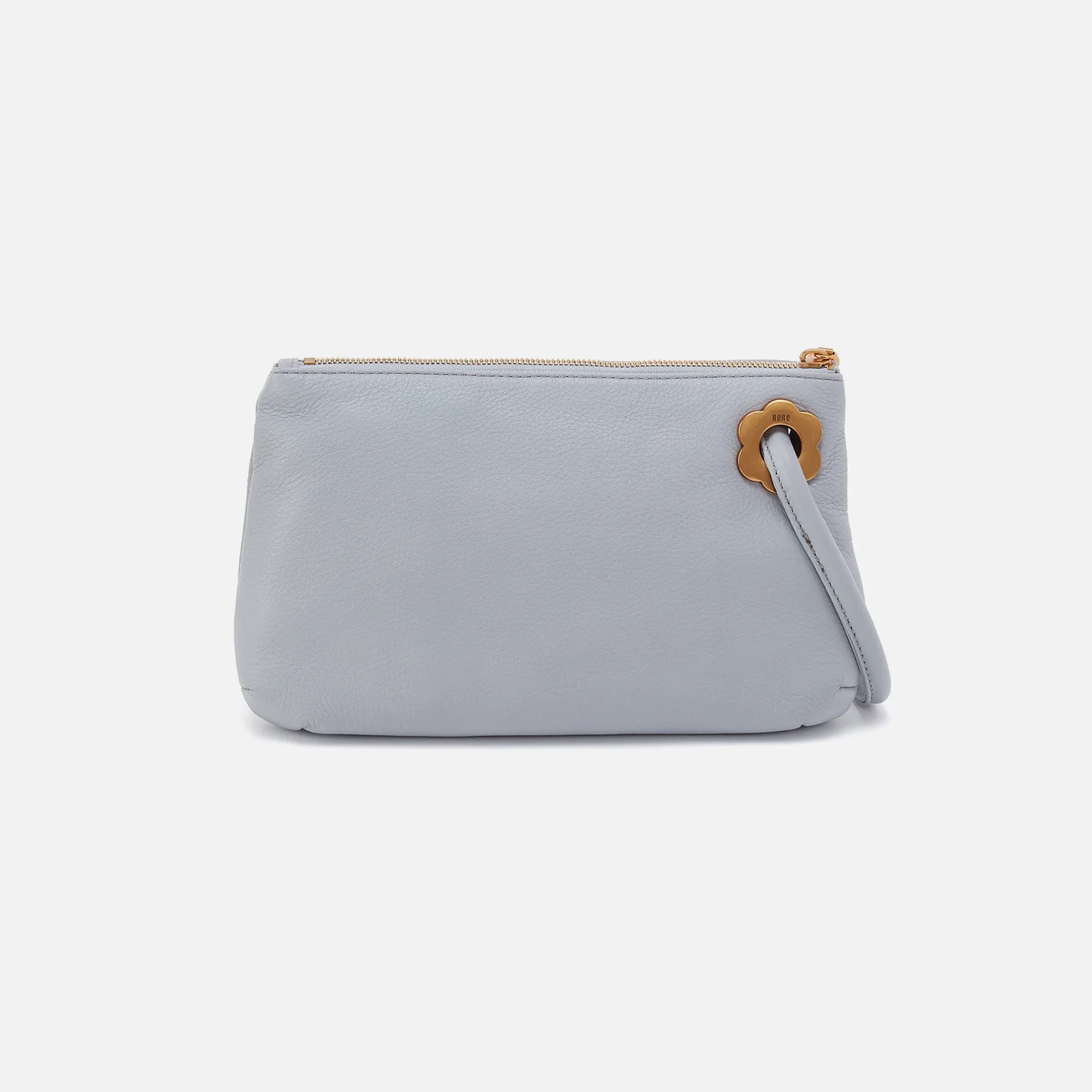 Daisy Daze Large Wristlet in Pebbled Leather - Indigo Cloud - Image 5