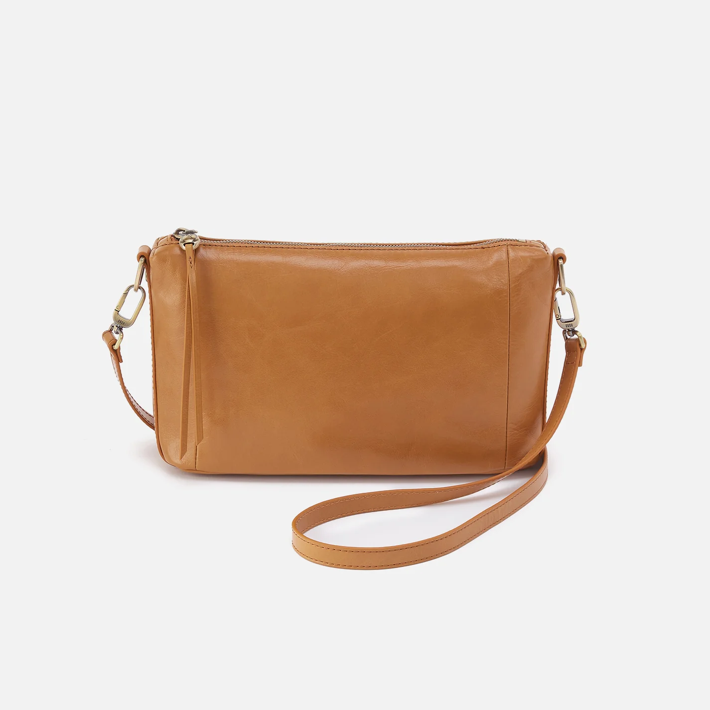 Darcy Carry-All Crossbody In Polished Leather - Natural