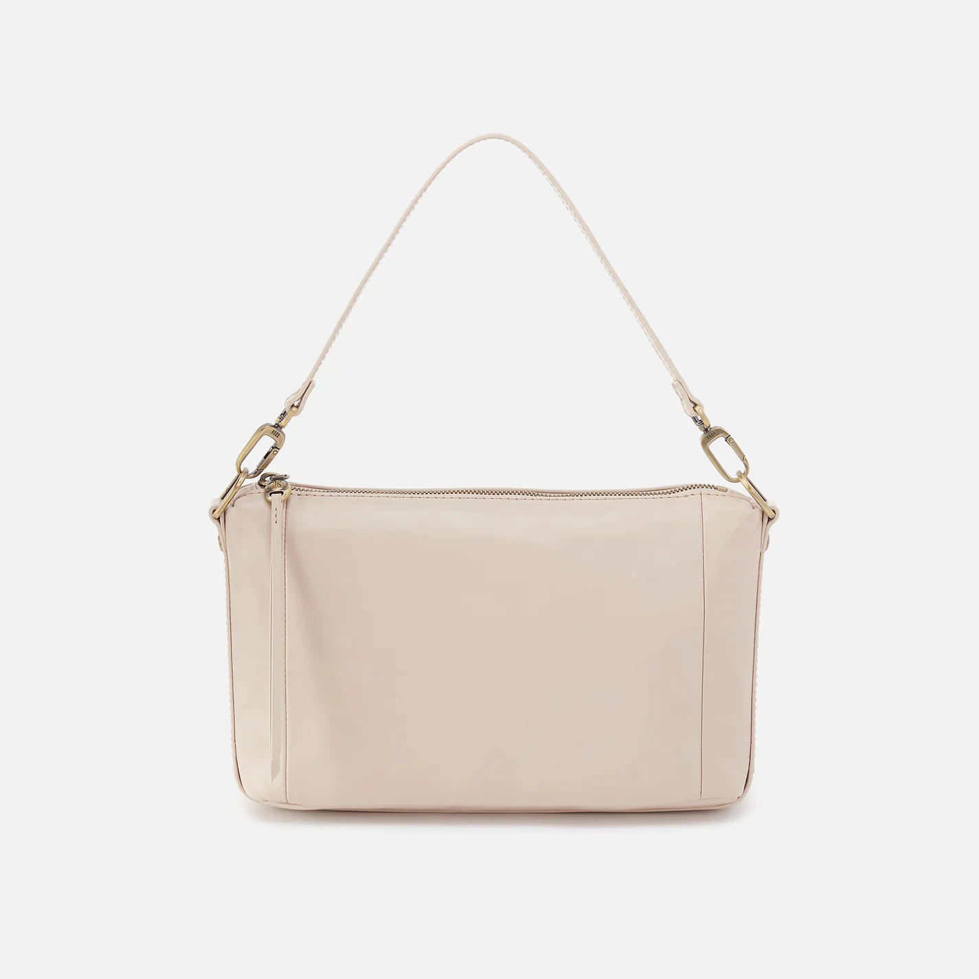 Darcy Carry-All Crossbody In Polished Leather - Pale Flax - Image 7