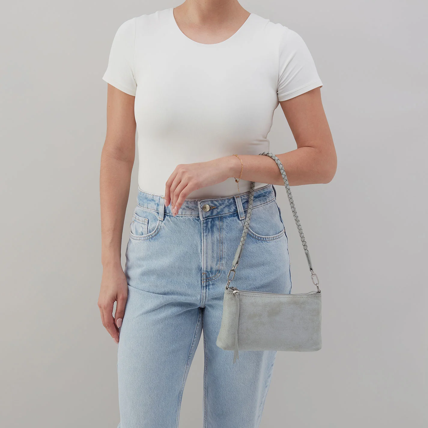 Darcy Crossbody In Buffed Leather - Misty Harbor - Image 5