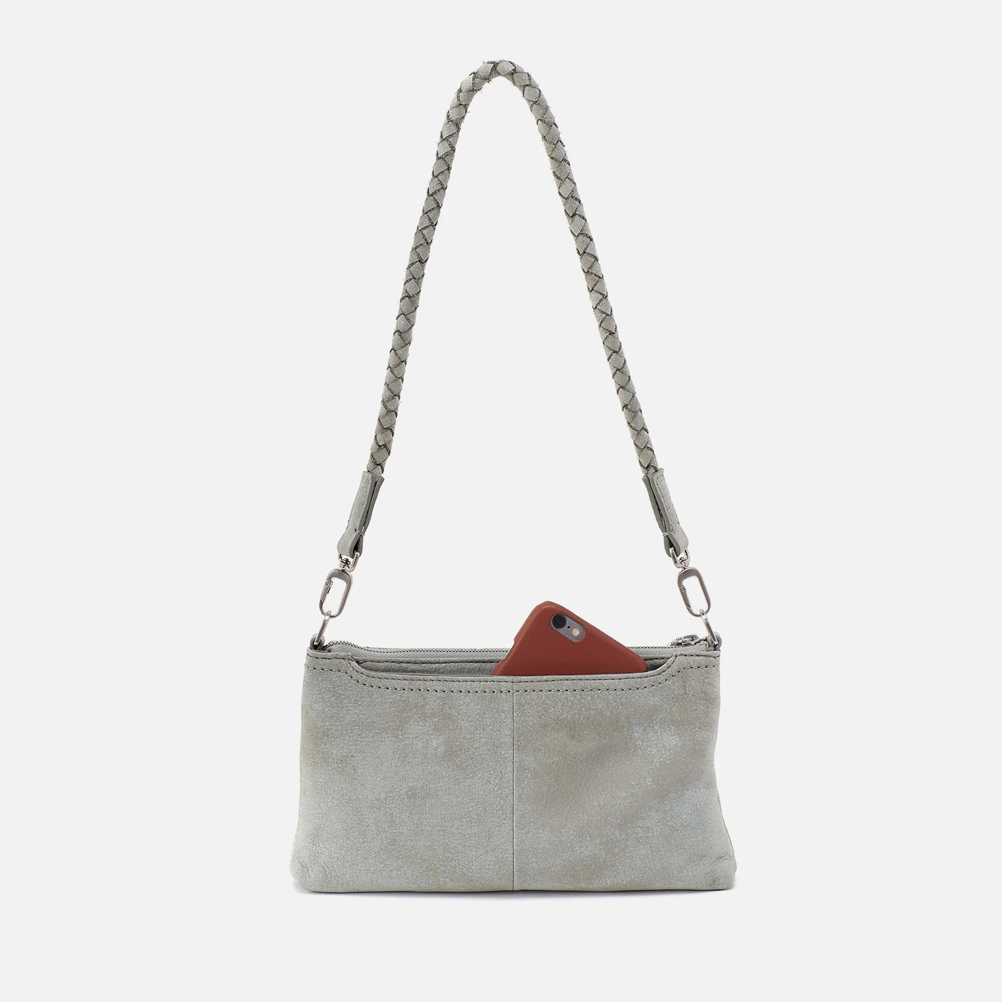 Darcy Crossbody In Buffed Leather - Misty Harbor - Image 8