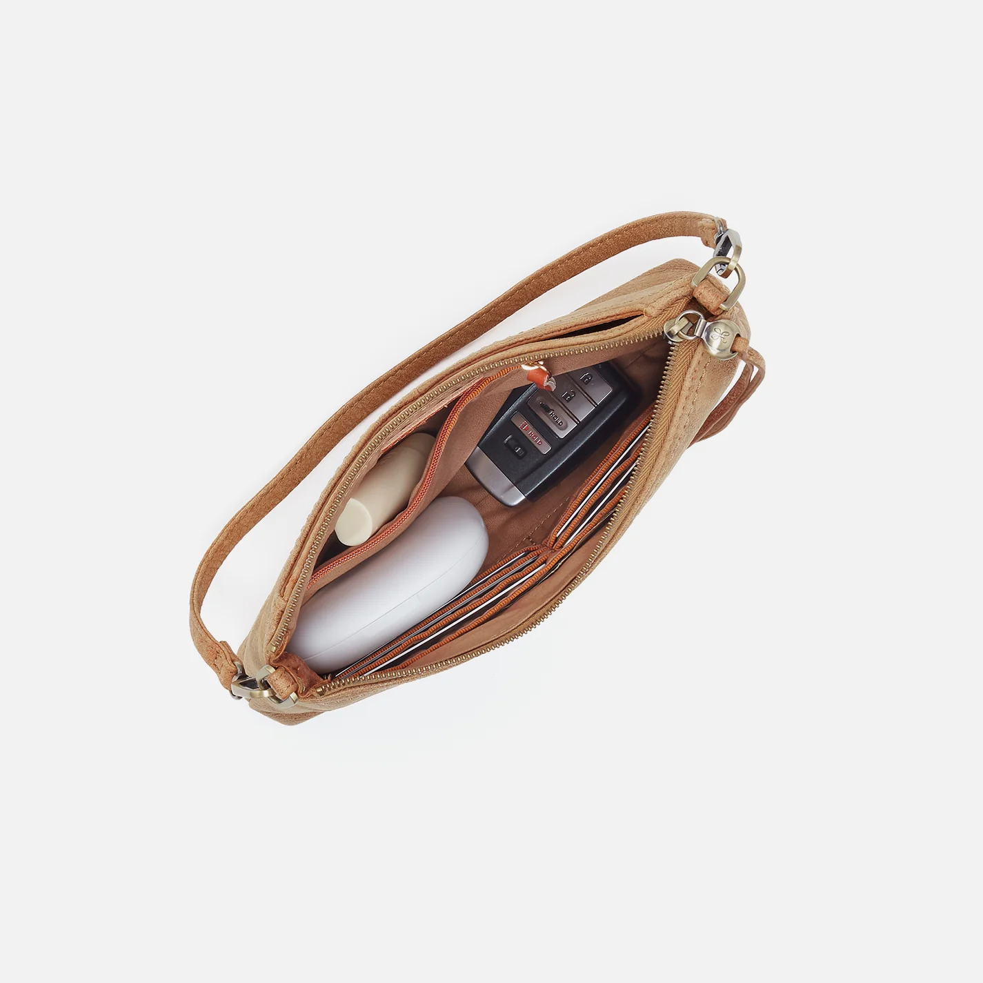 Darcy Crossbody In Buffed Leather - Whiskey - Image 4