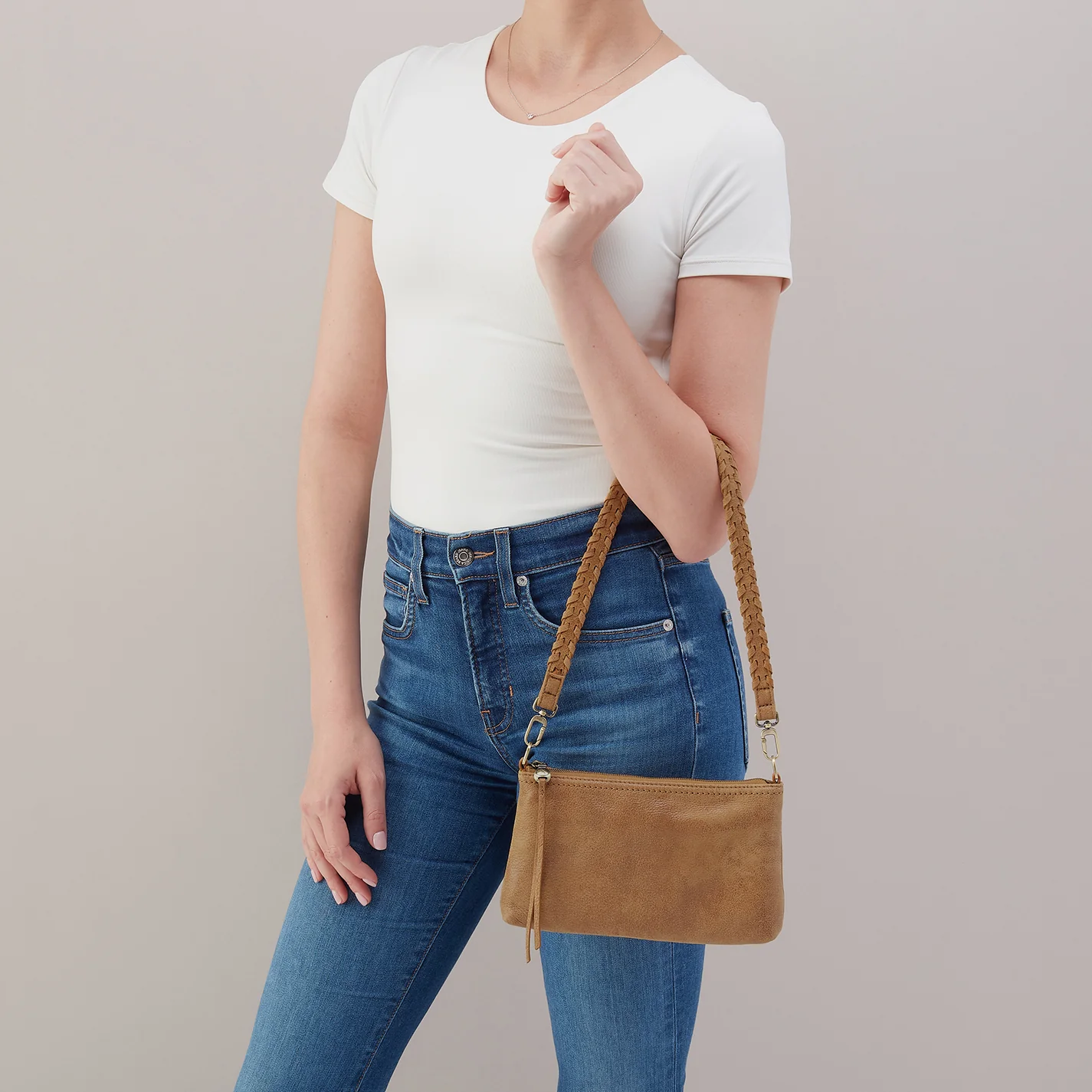 Darcy Crossbody In Buffed Leather - Whiskey - Image 5