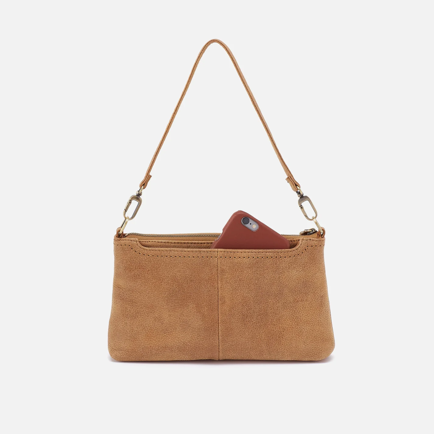 Darcy Crossbody In Buffed Leather - Whiskey - Image 8
