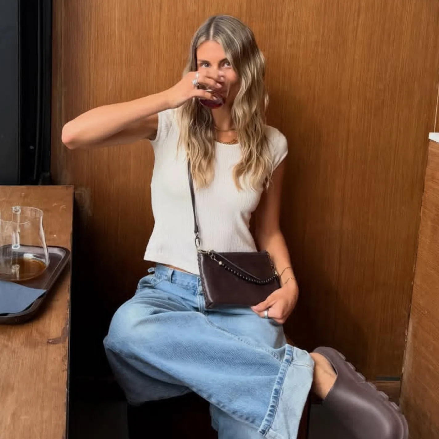 Darcy Crossbody in Patina Leather - Flintrock - Image 2