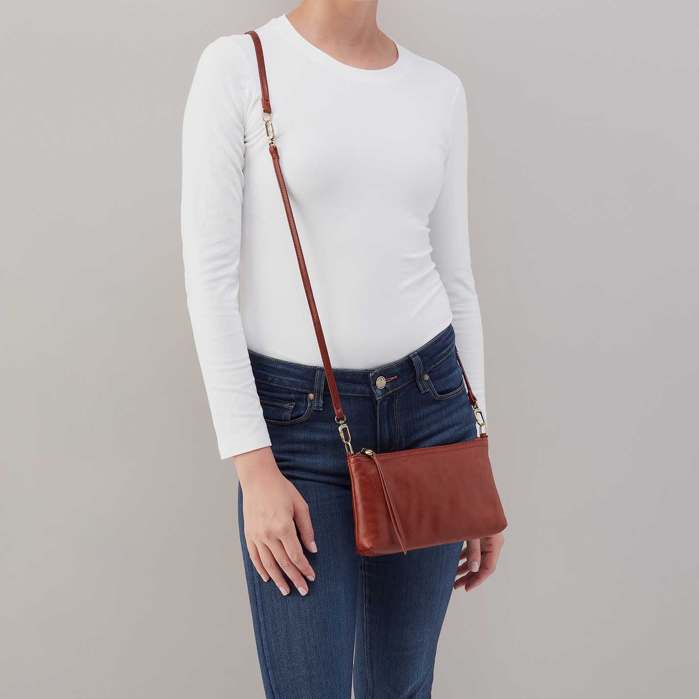 Darcy Crossbody in Patina Leather - Pecan Ridge - Image 3