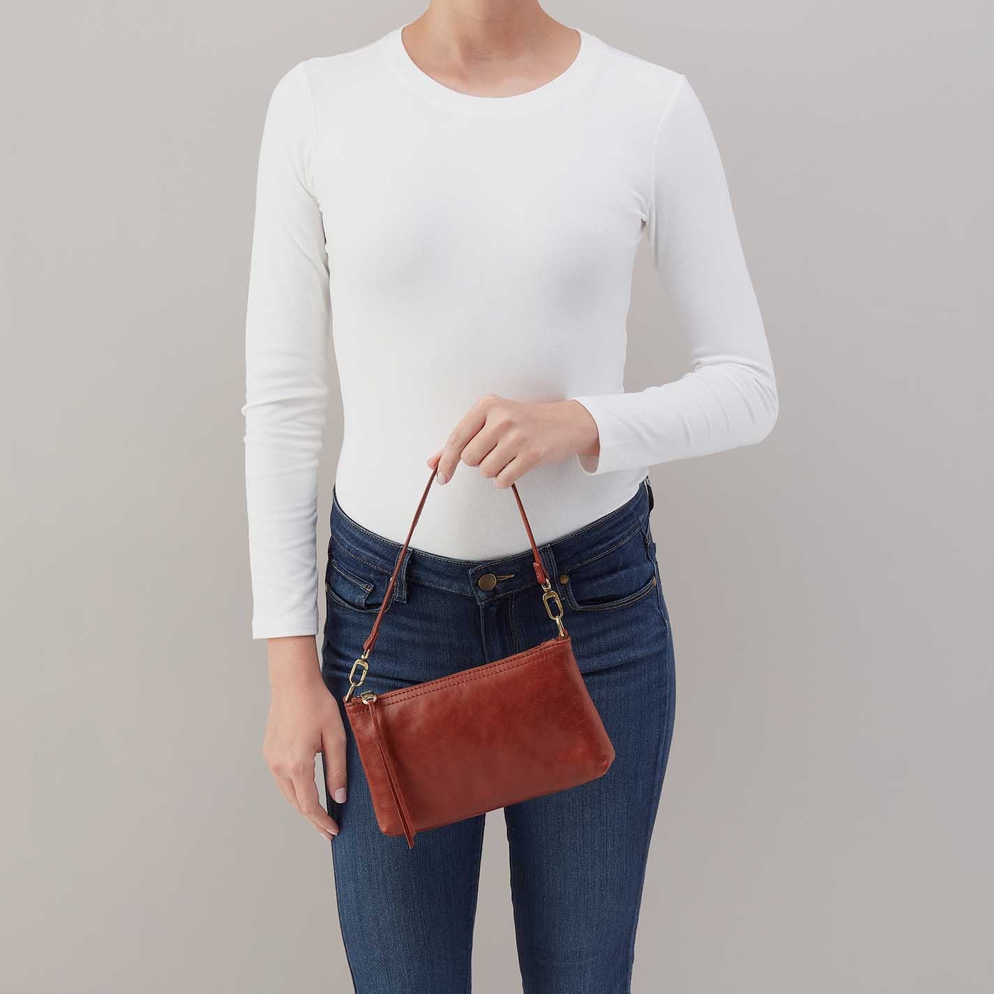 Darcy Crossbody in Patina Leather - Pecan Ridge - Image 5