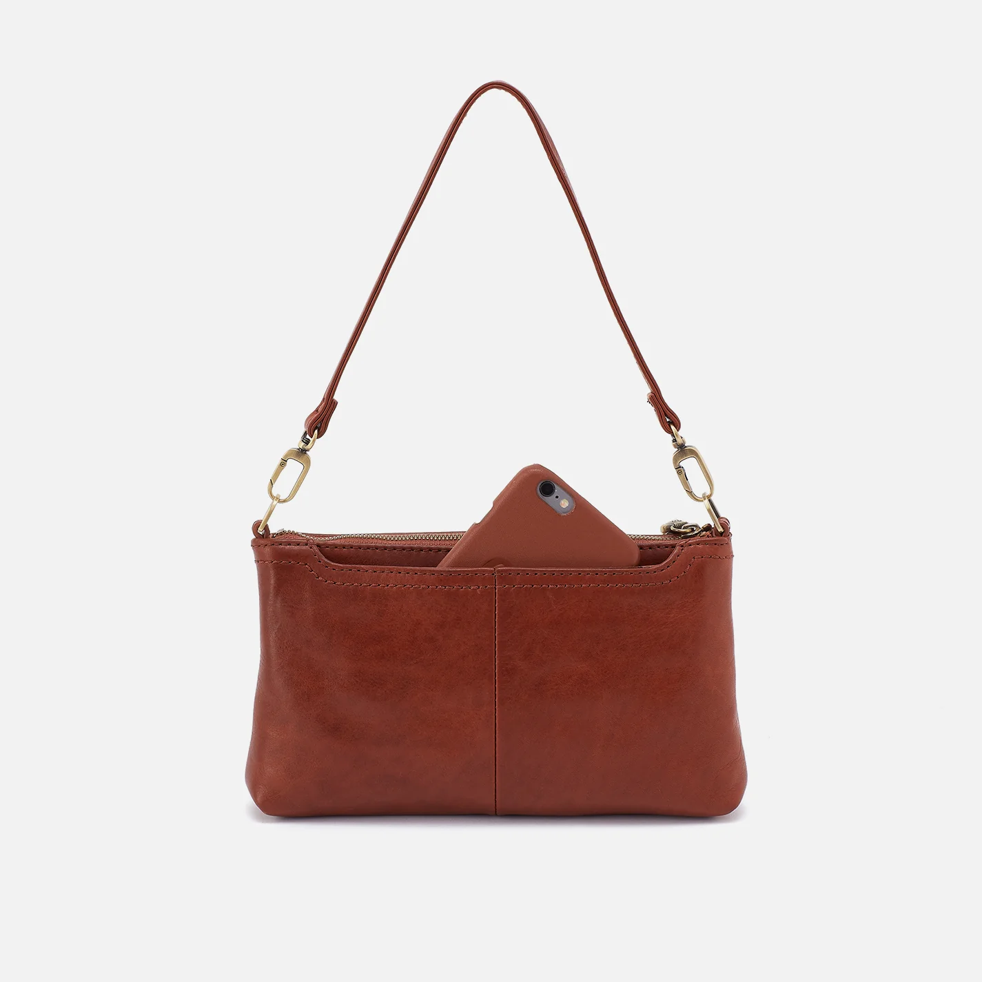 Darcy Crossbody in Patina Leather - Pecan Ridge - Image 8