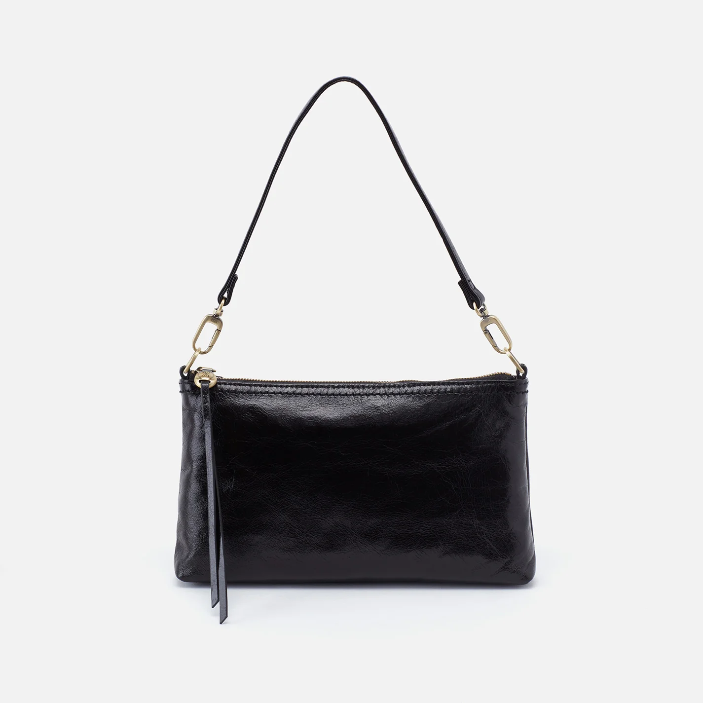 Darcy Crossbody In Polished Leather - Black - Image 7
