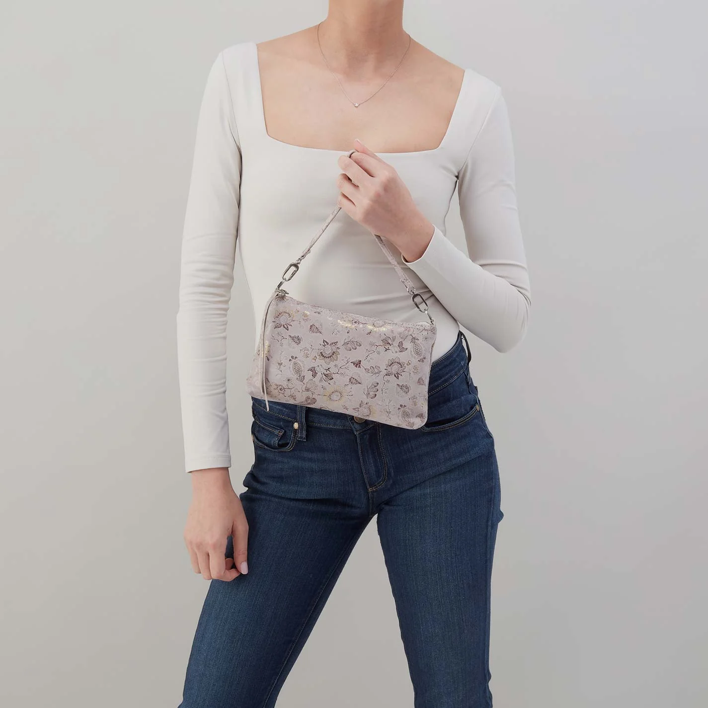 Darcy Crossbody in Printed Leather - Mystic Bloom - Image 5