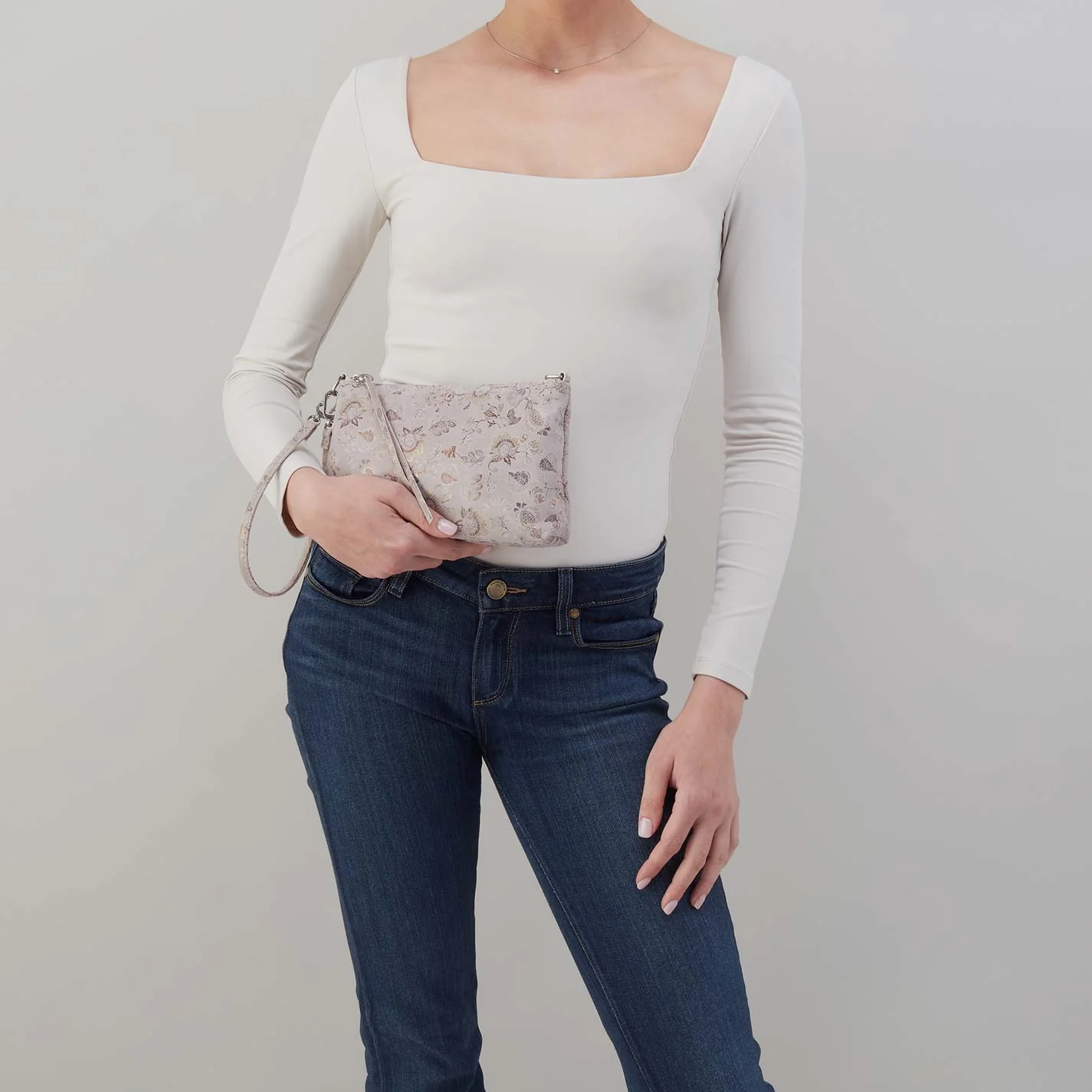 Darcy Crossbody in Printed Leather - Mystic Bloom - Image 6
