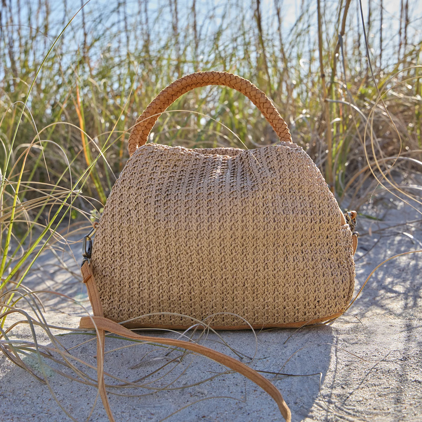 Darling Small Satchel In Woven Straw - Meadow Woven Straw - Image 6