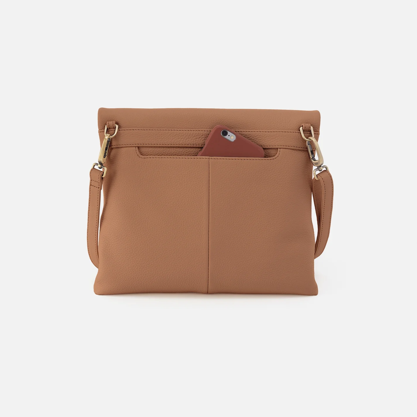 Draft Crossbody In Pebbled Leather - Brown Sugar - Image 4
