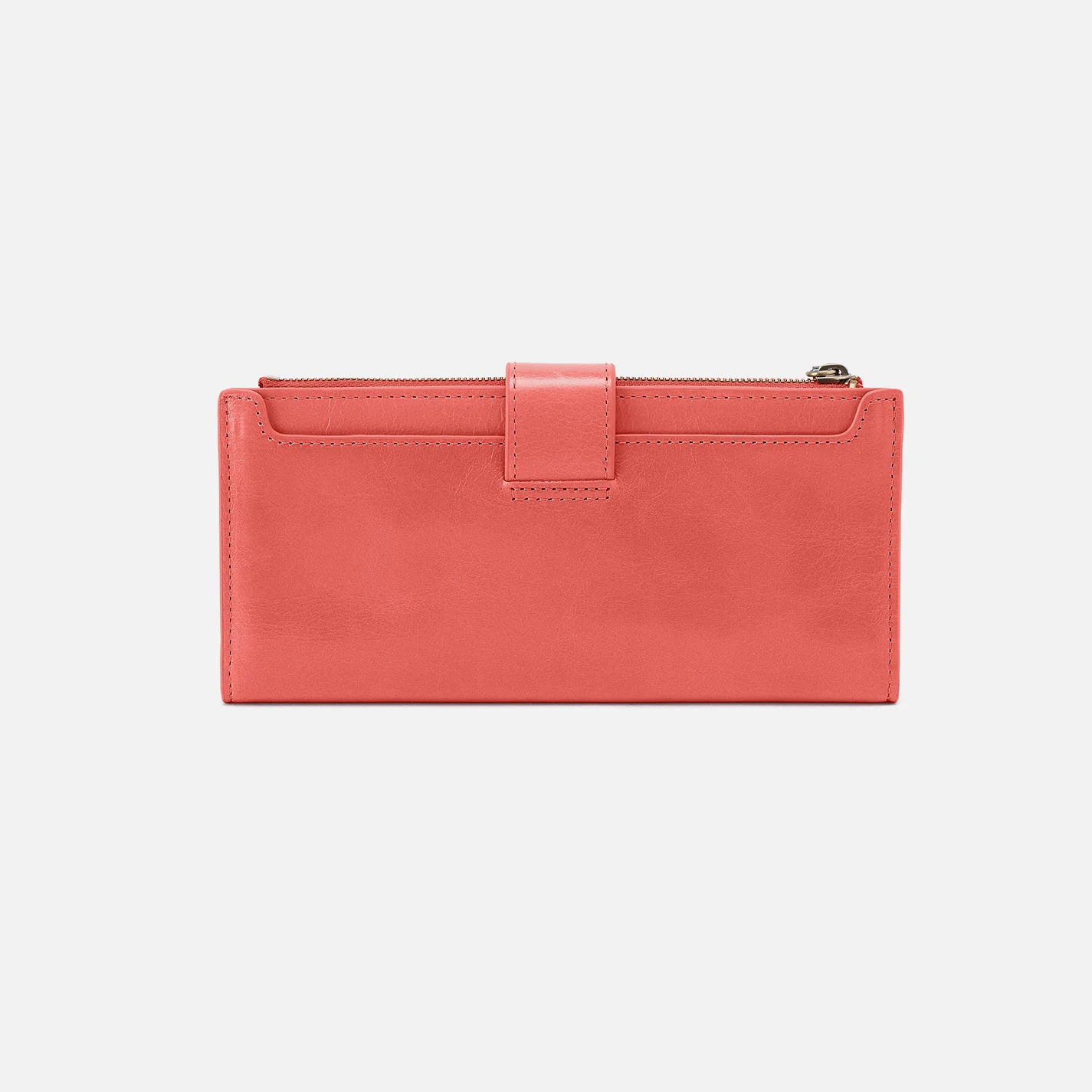 Dunn Continental Wallet In Polished Leather - Pink Mirage - Image 3
