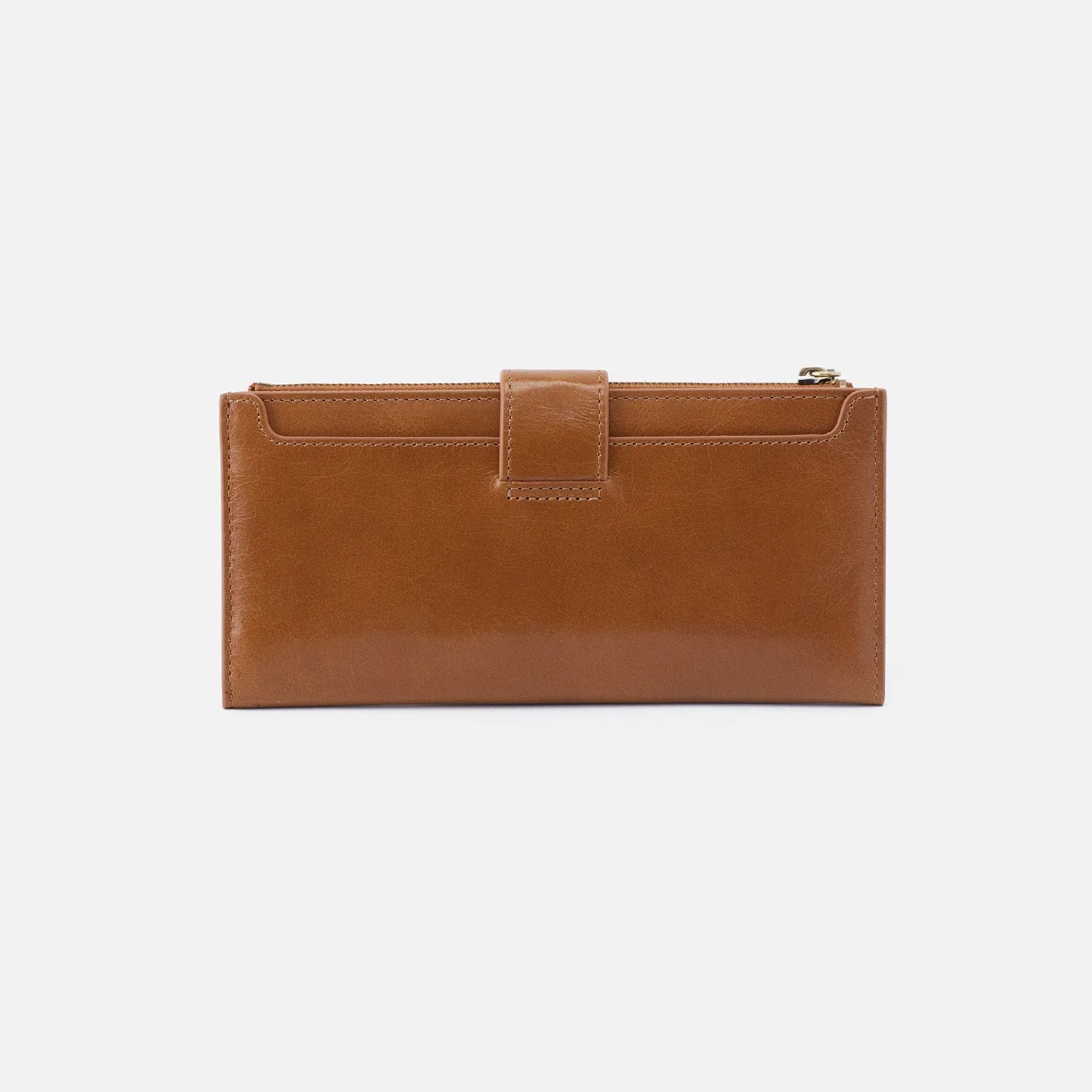 Dunn Continental Wallet In Polished Leather - Truffle - Image 5
