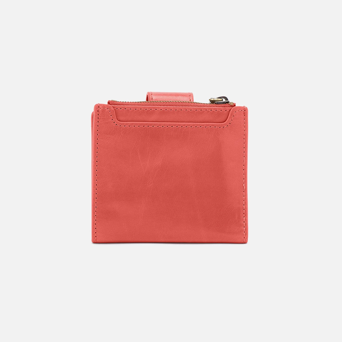 Dunn Mini Wallet In Polished Leather - Pink Mirage - Image 3
