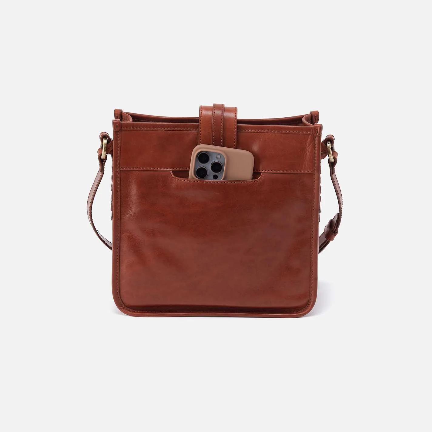 Expedition Medium Crossbody in Patina Leather - Pecan Ridge - Image 5