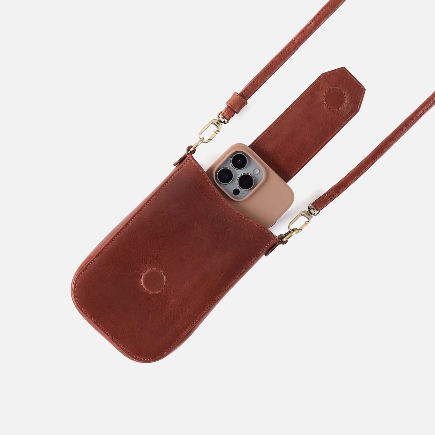 Expedition Phone Crossbody in Patina Leather - Pecan Ridge - Image 3