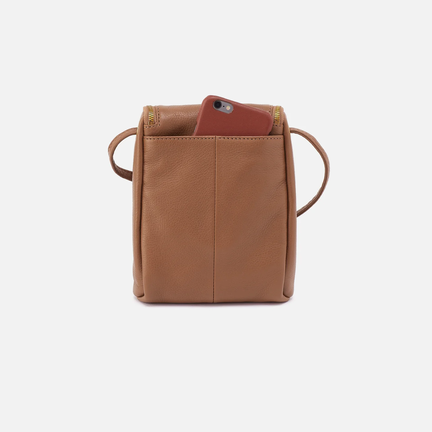 Fern Crossbody In Pebbled Leather - Timber Brown - Image 4