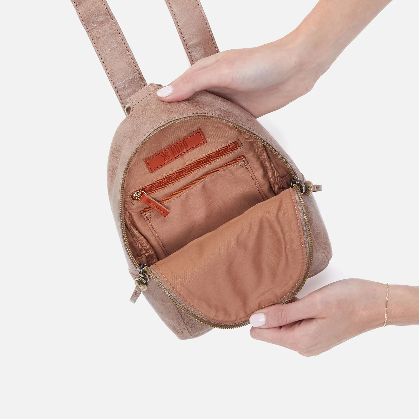 Fern Sling in Buffed Leather - Hazel - Image 4