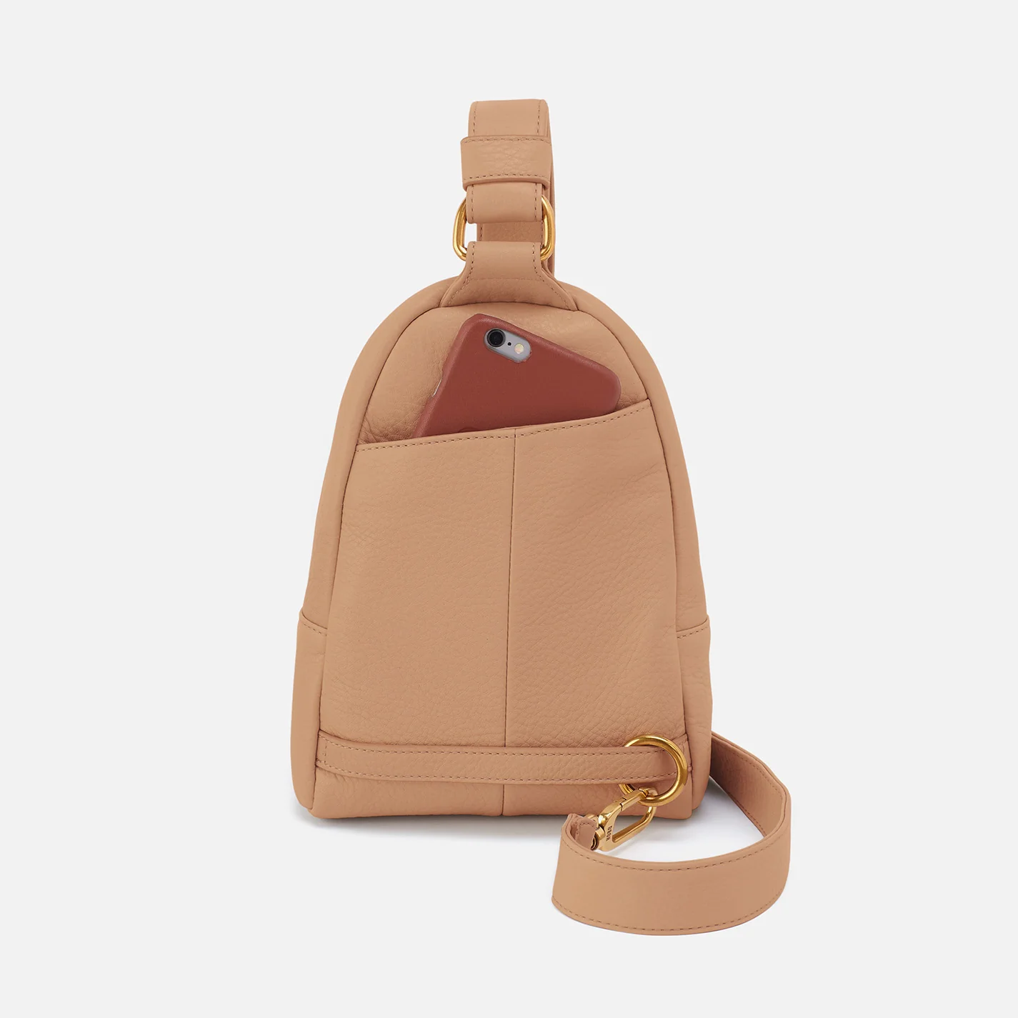 Fern Sling In Pebbled Leather - Sandstorm - Image 5