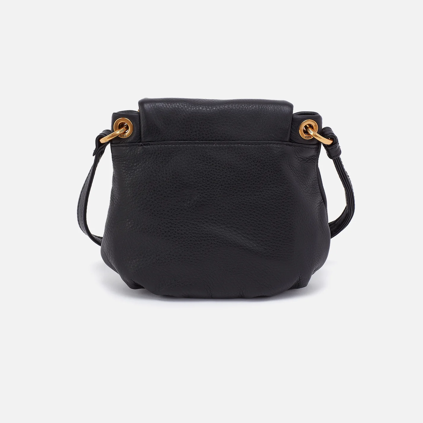Fern Zip-Flap Crossbody In Pebbled Leather - Black - Image 5